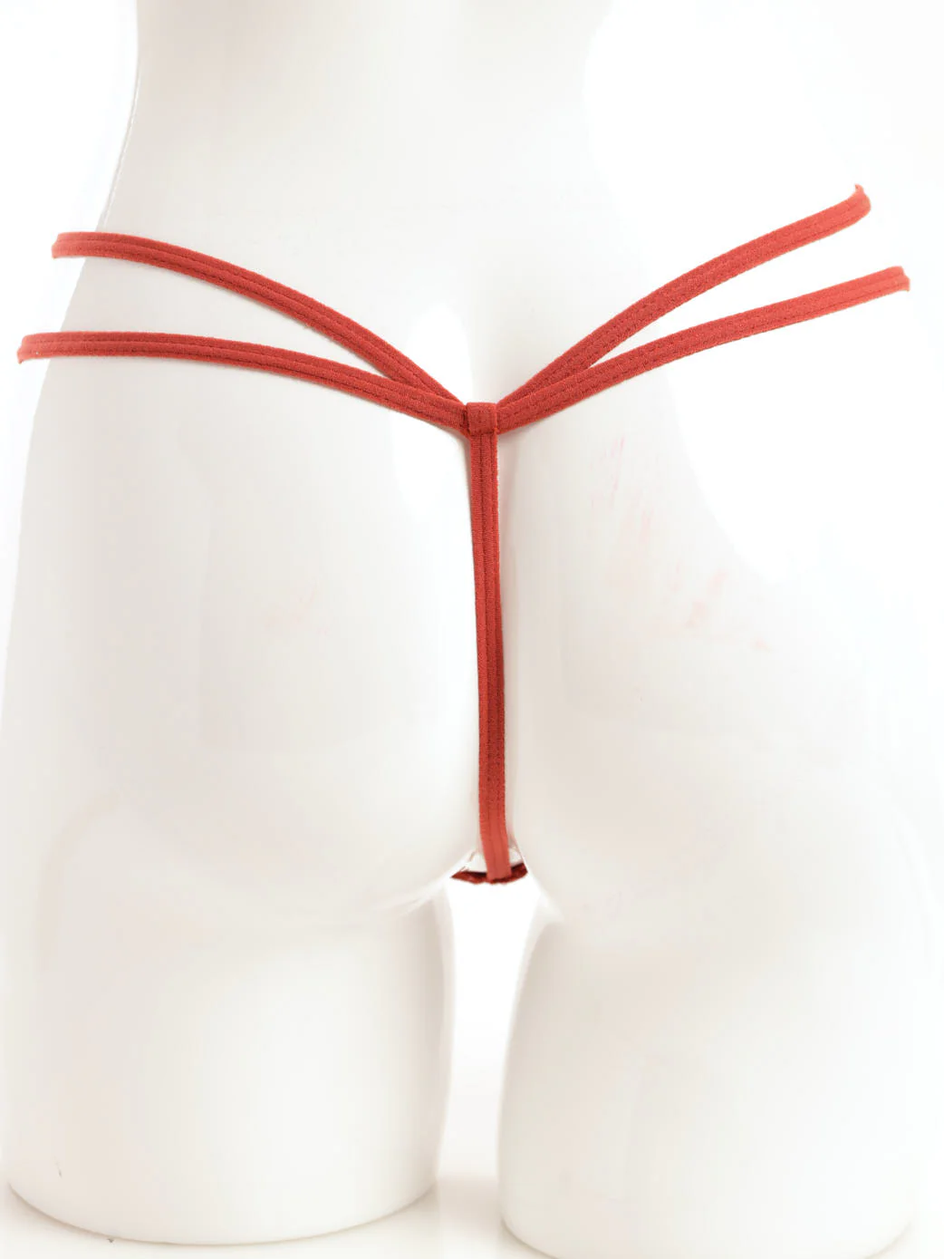 Lace T-String Panty - Rust - Image 2