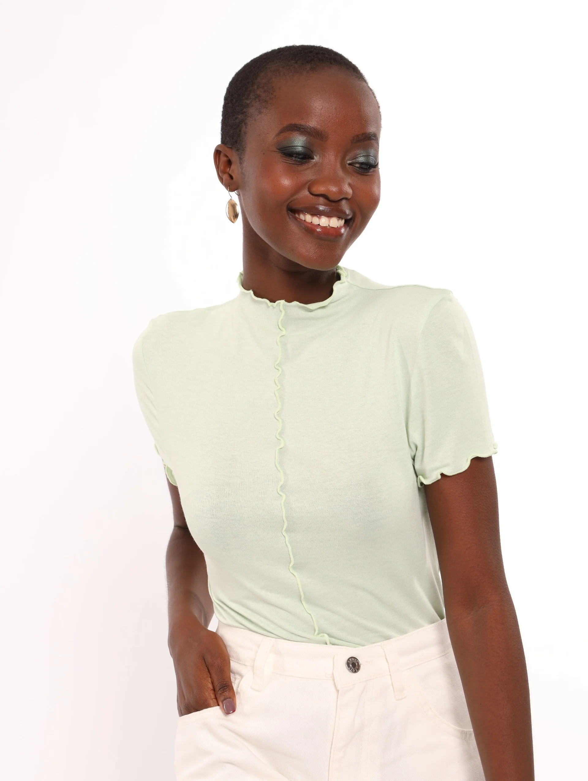 Lettuce Rib Tee - Mint