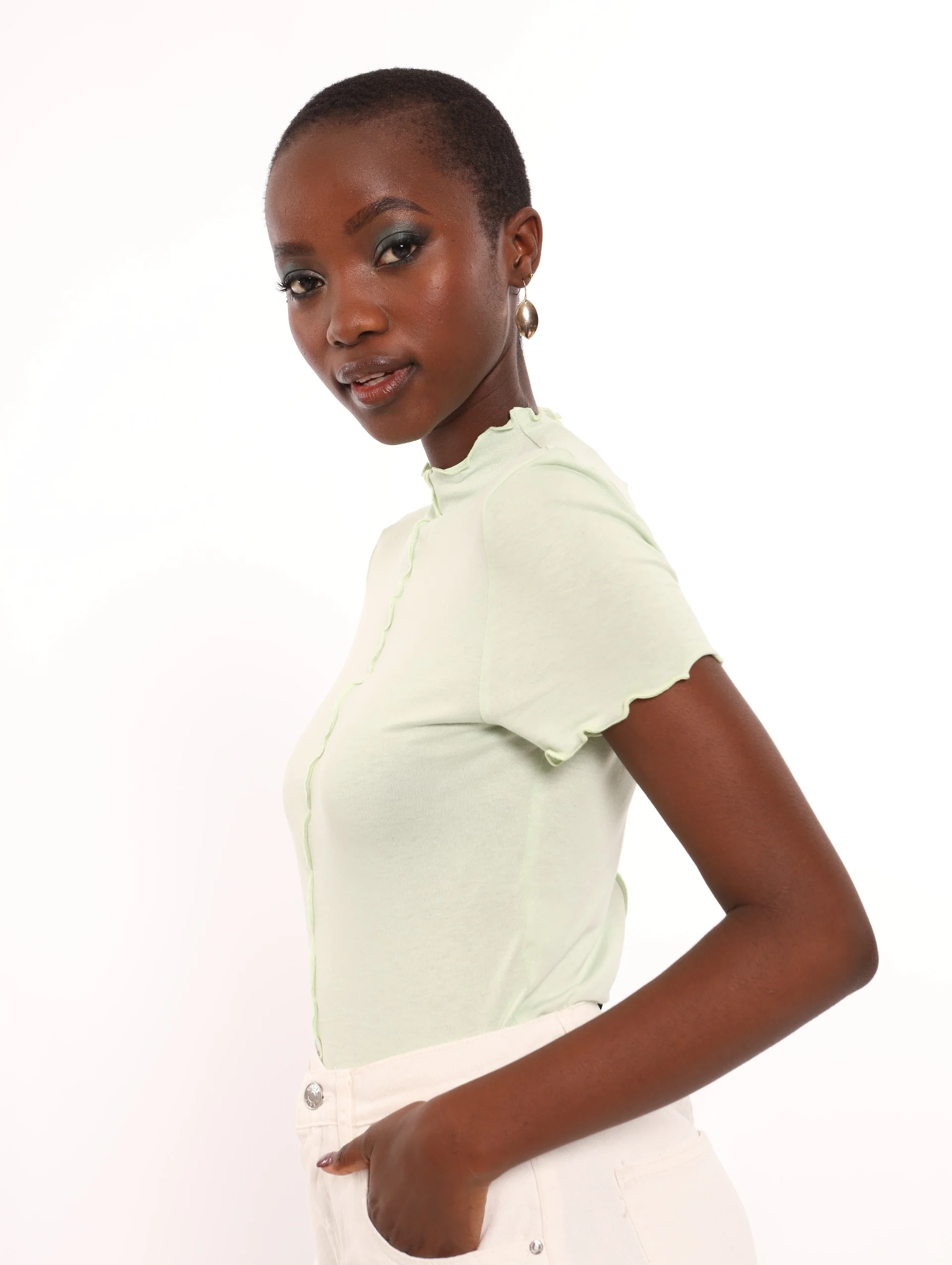 Lettuce Rib Tee - Mint - Image 3