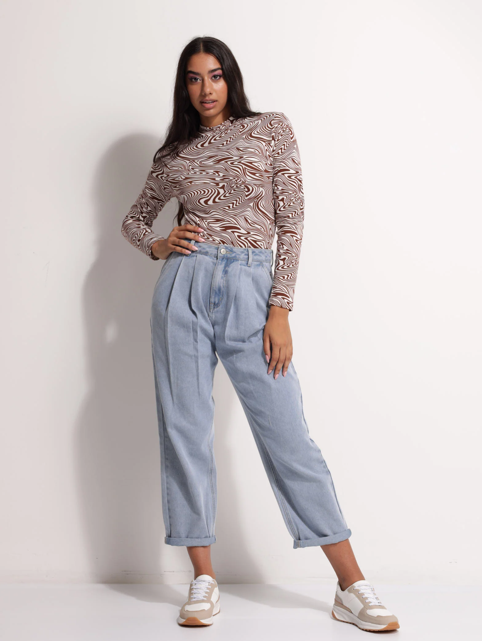 Long Sleeve Printed Bodysuit - Image 2