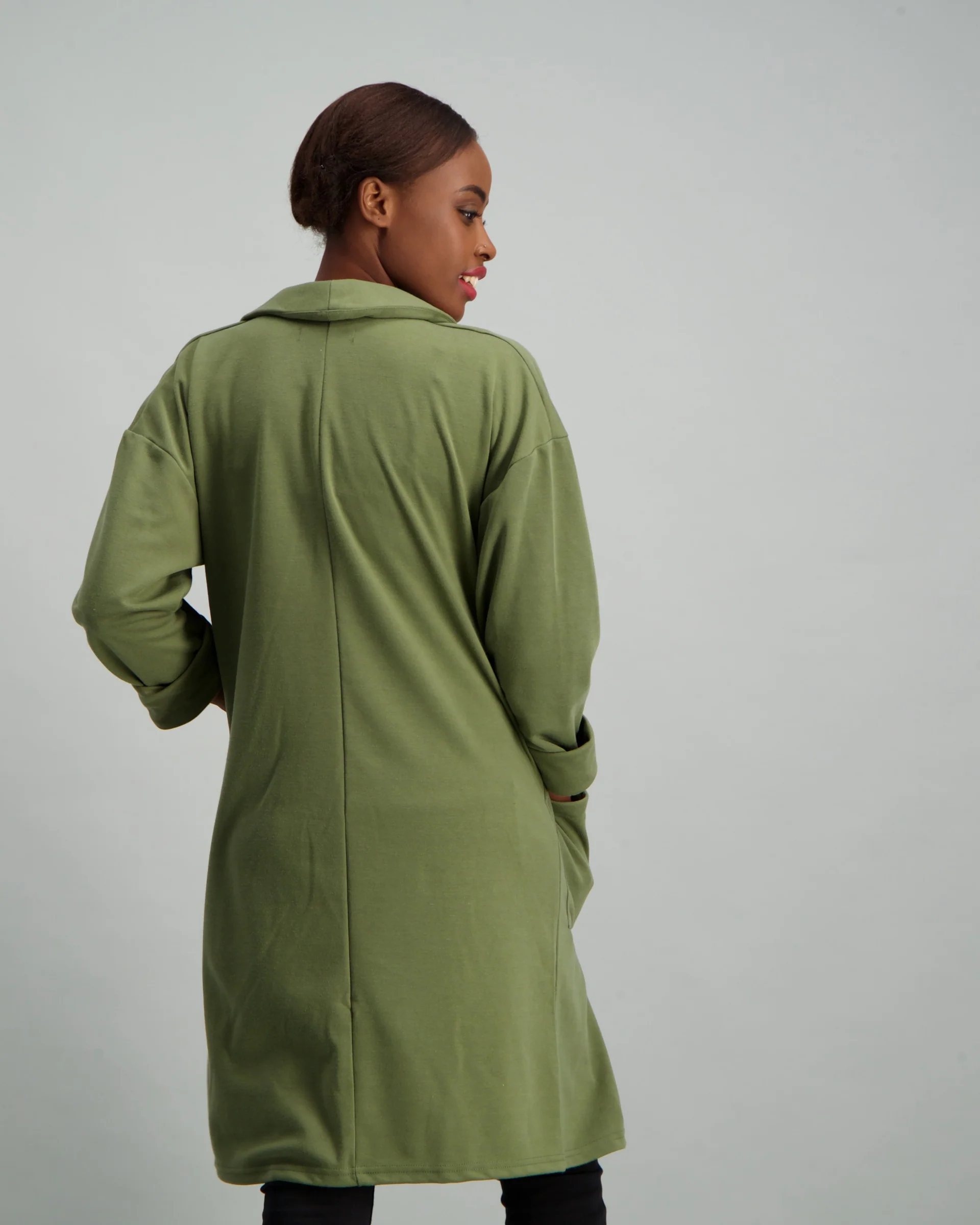 Longline Duster Coat - Fatigue - Image 5