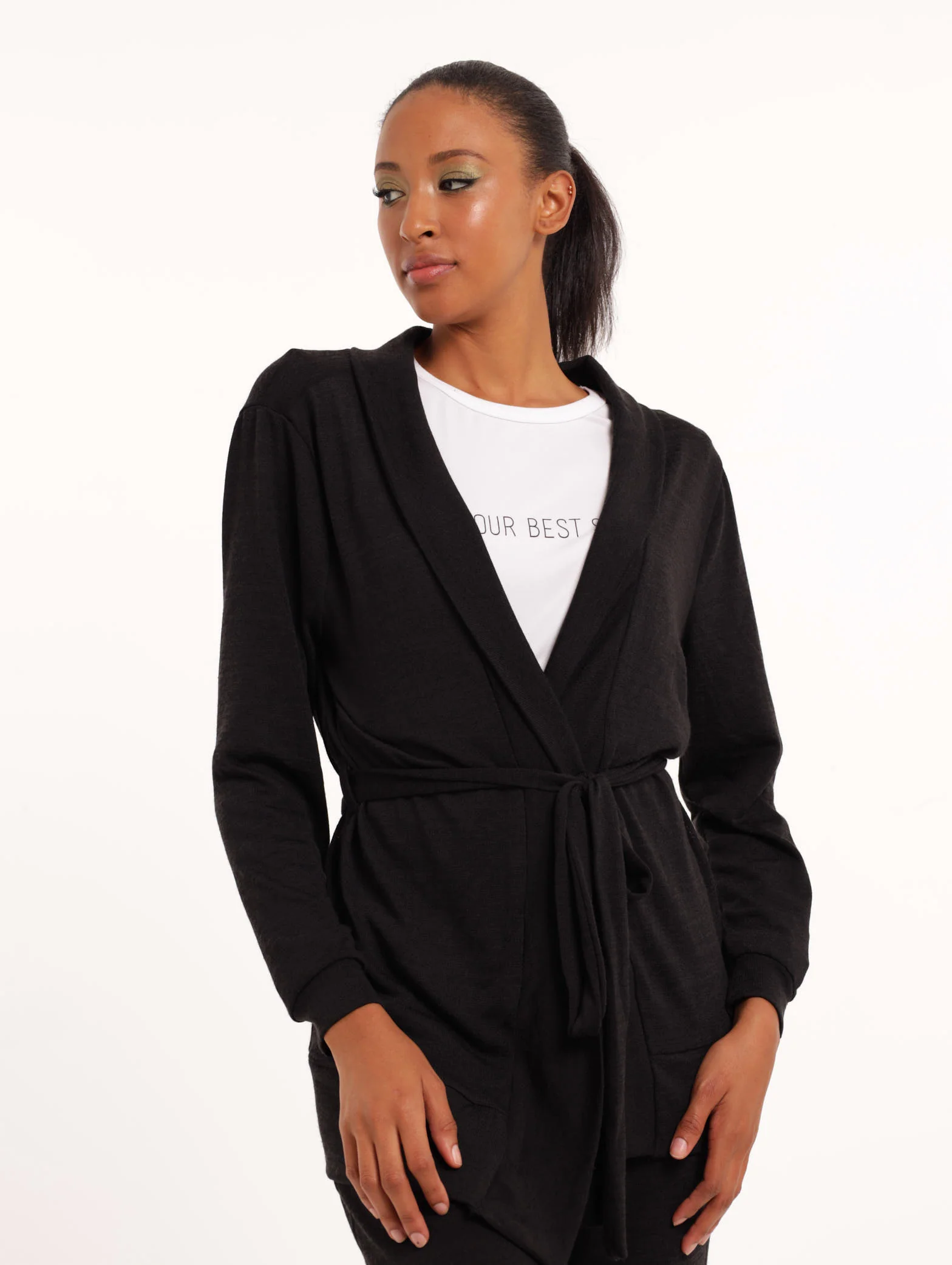 Loungewear Cardigan - Black