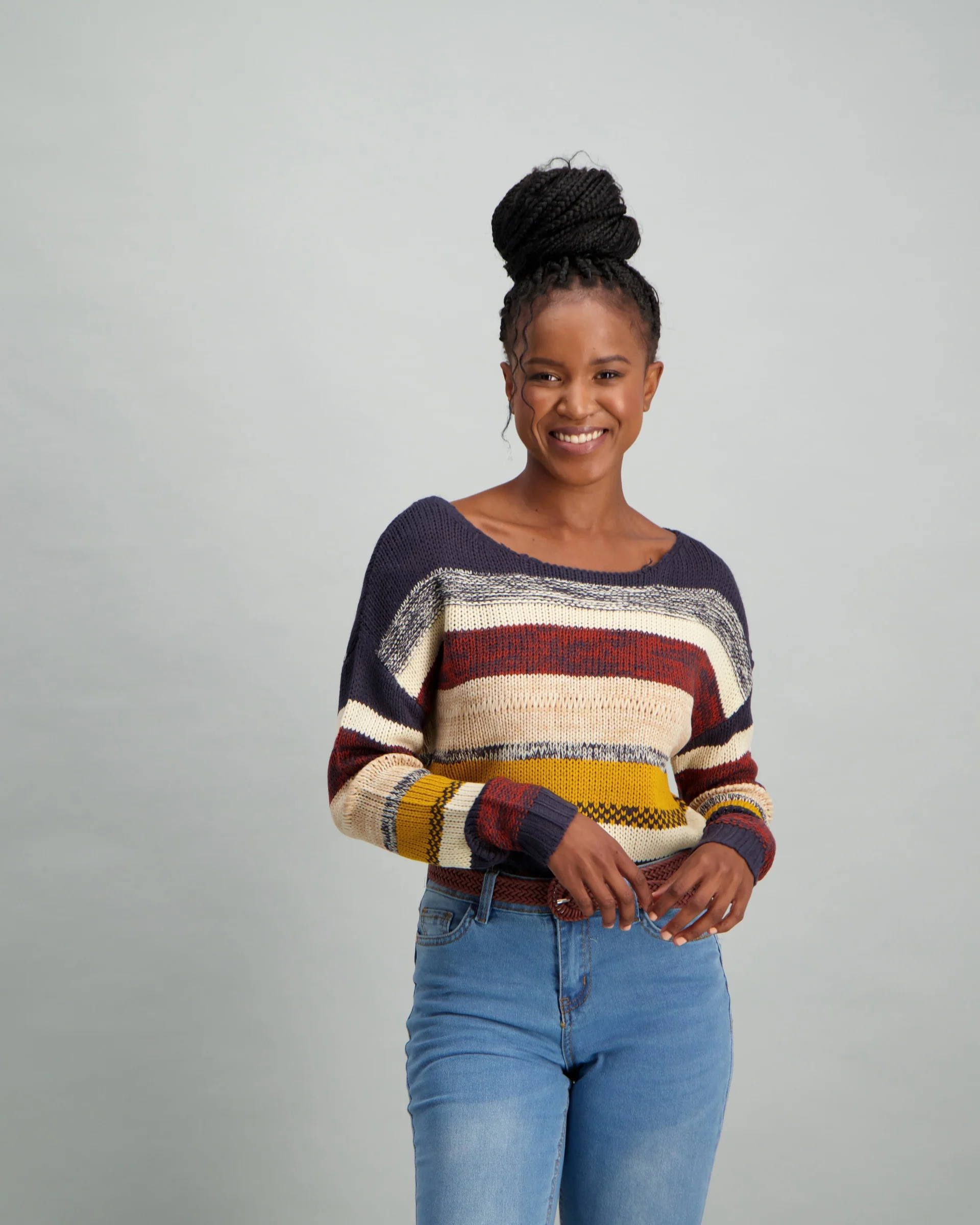 Marble Stripe Pullover