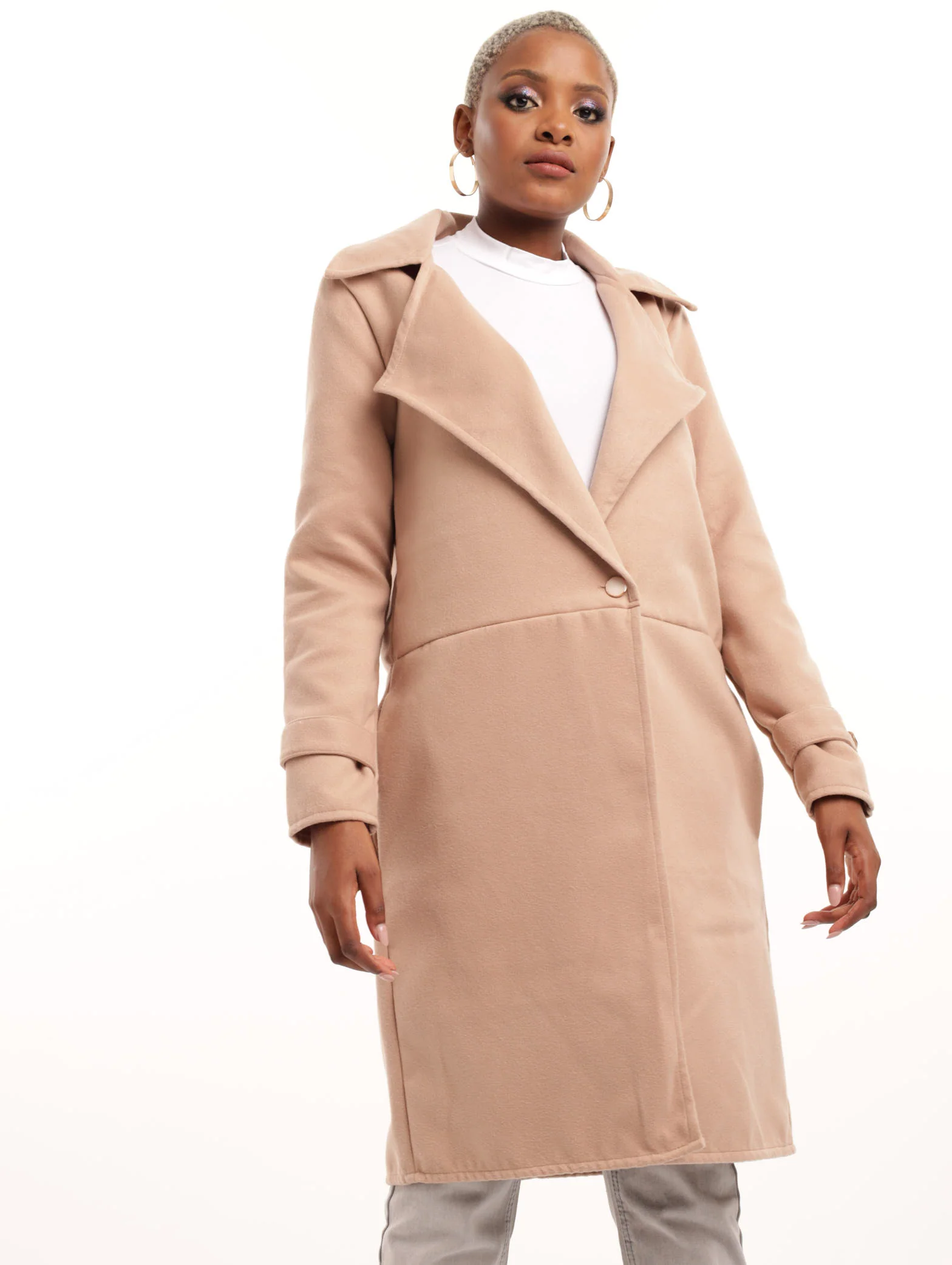 Melton Unlined Jacket - Caramel - Image 2