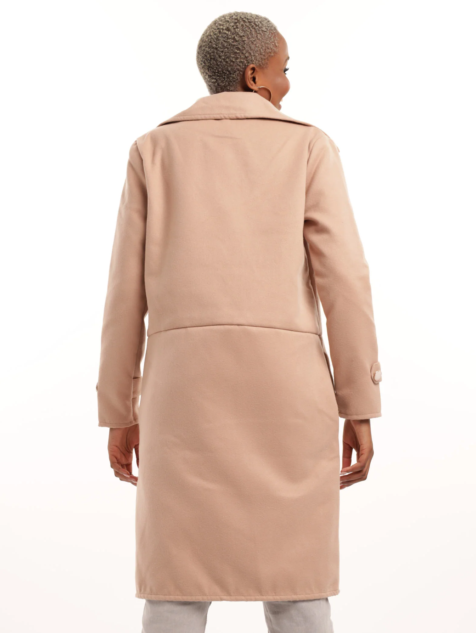 Melton Unlined Jacket - Caramel - Image 4