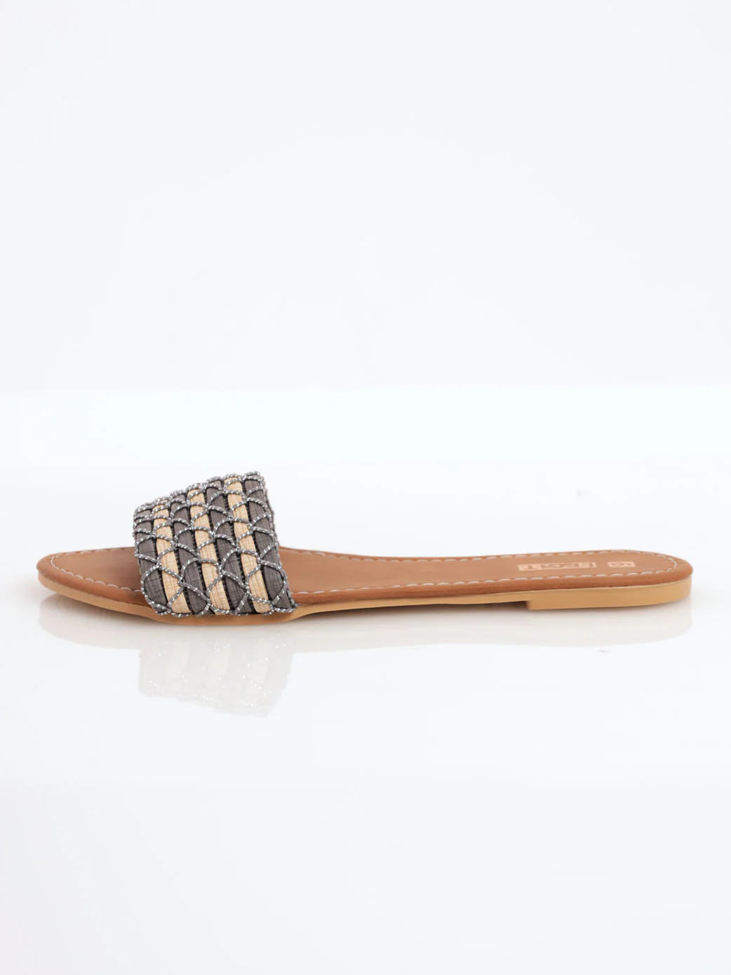 Mermaid Weave Banded Mule Sandal - Blue - Image 2
