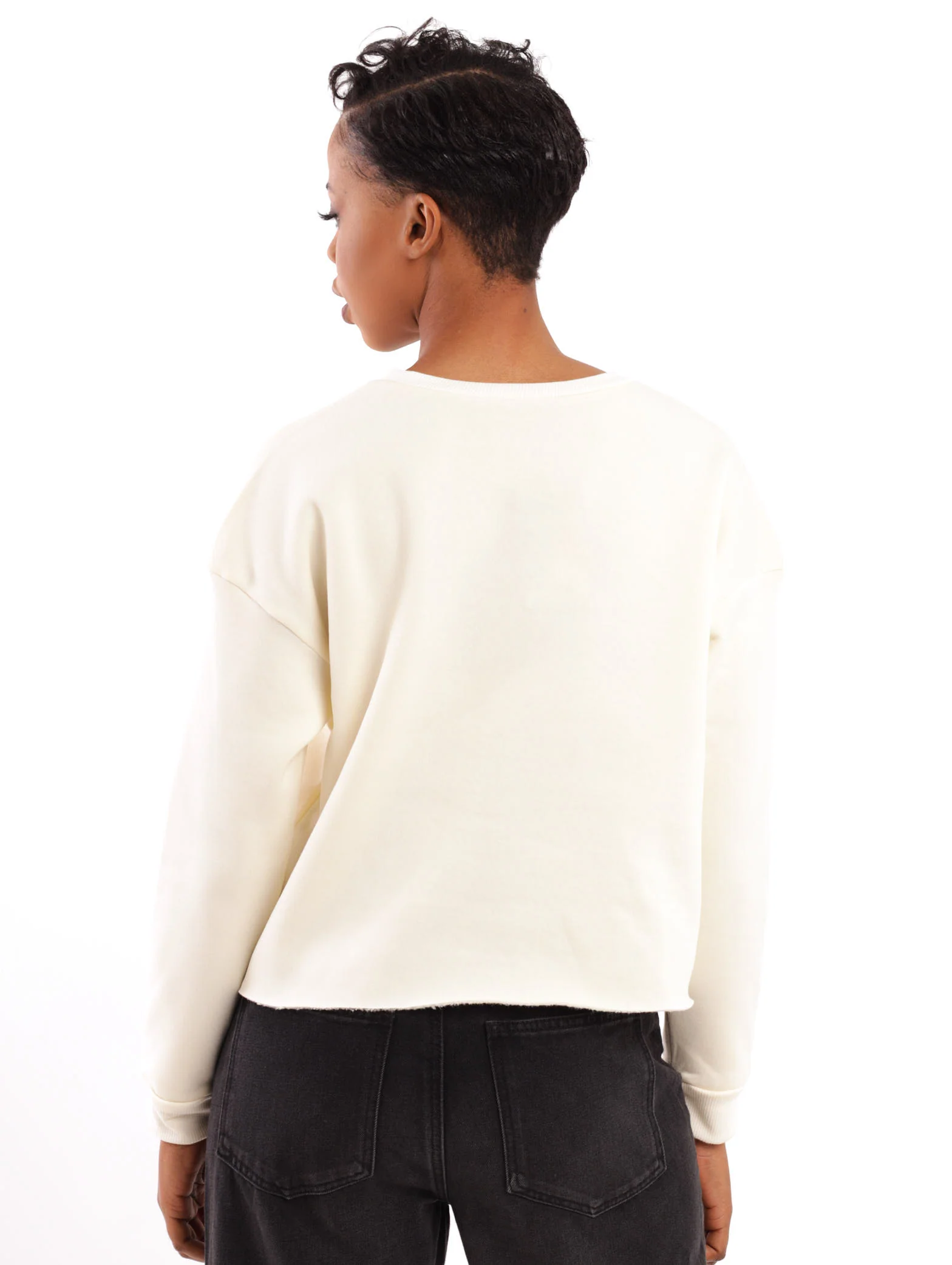 Minnie Brushed Pullover - Cream - Image 2