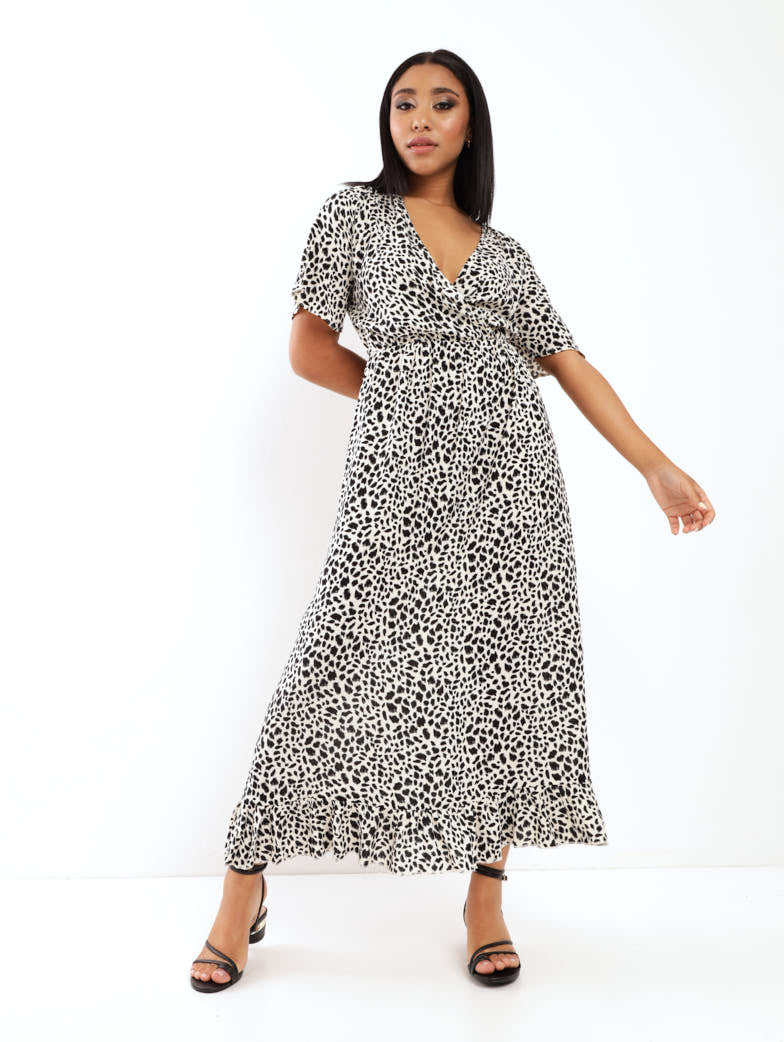 Open-Back Frill Dress