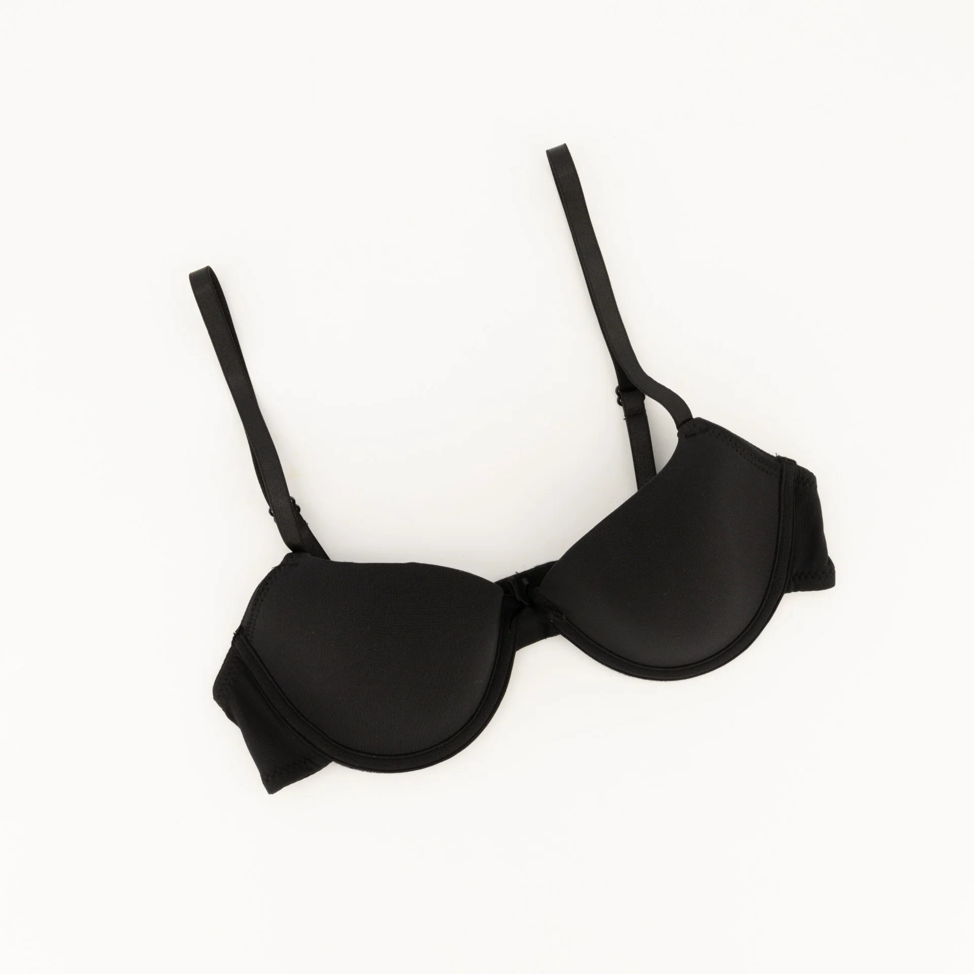 Padded Microfibre T-Shirt Bra - Black