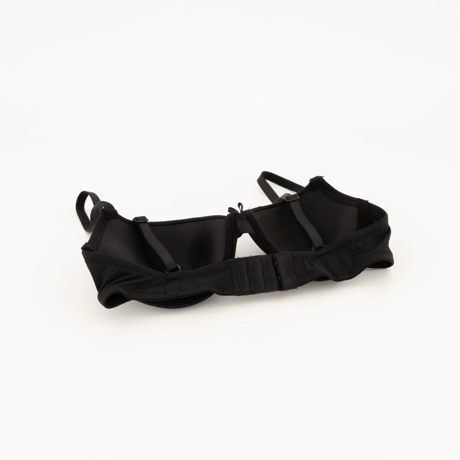 Padded Microfibre T-Shirt Bra - Black - Image 4