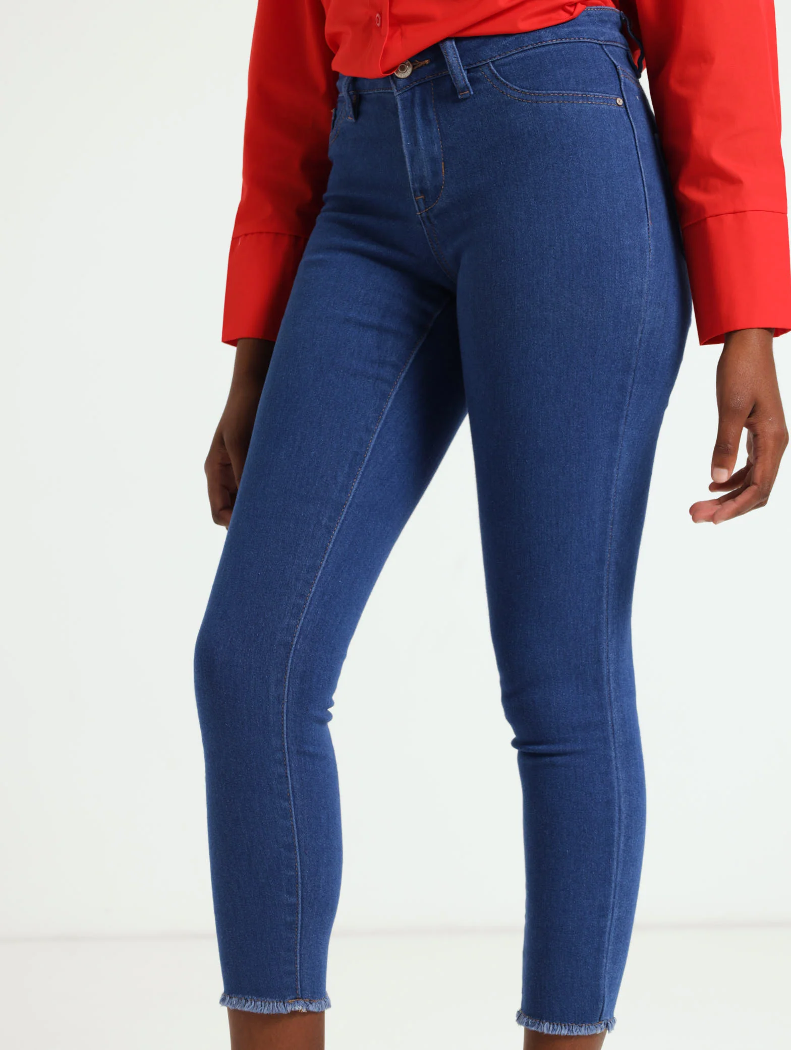 Periwinkle Ankle Grazer Skinny Jean - Blue - Image 2