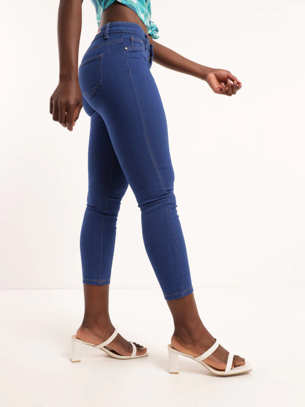 Periwinkle Ankle Grazer Skinny Jean - Image 3