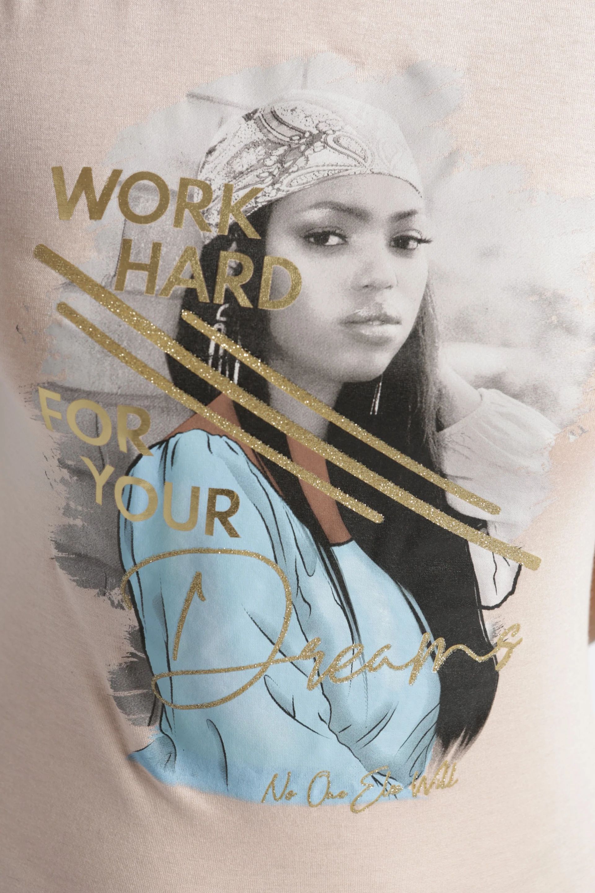 Photographic Work Hard Top - Peach - Image 5