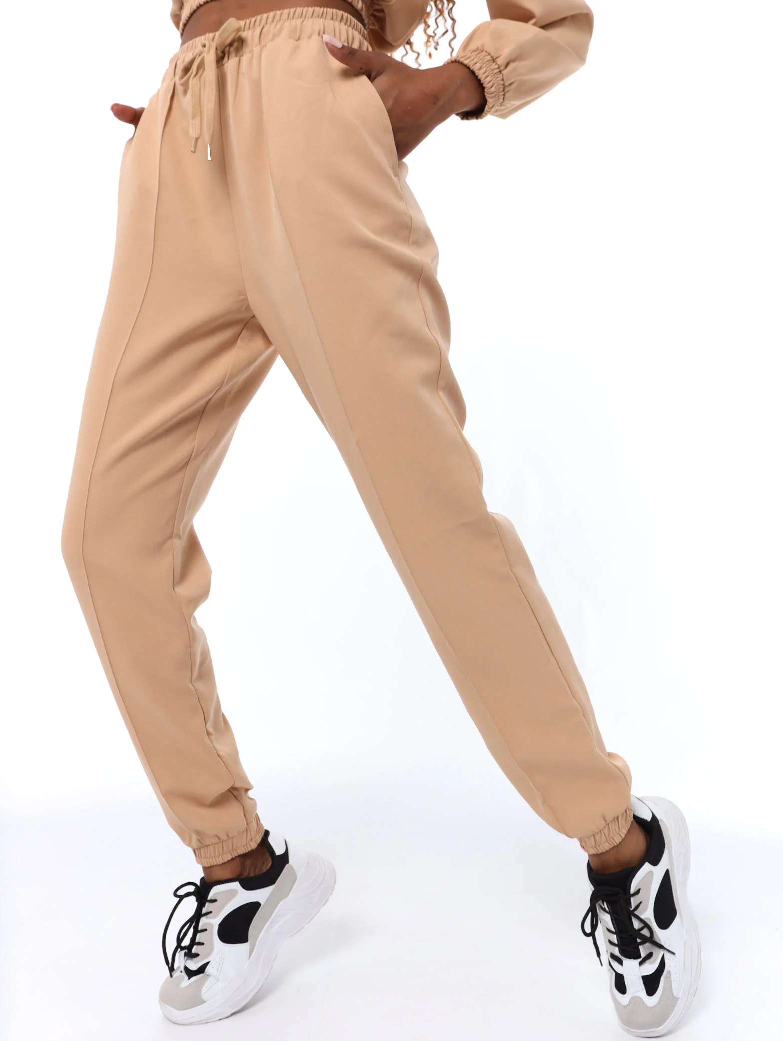 Pintuck Denim Corduroy Jogger