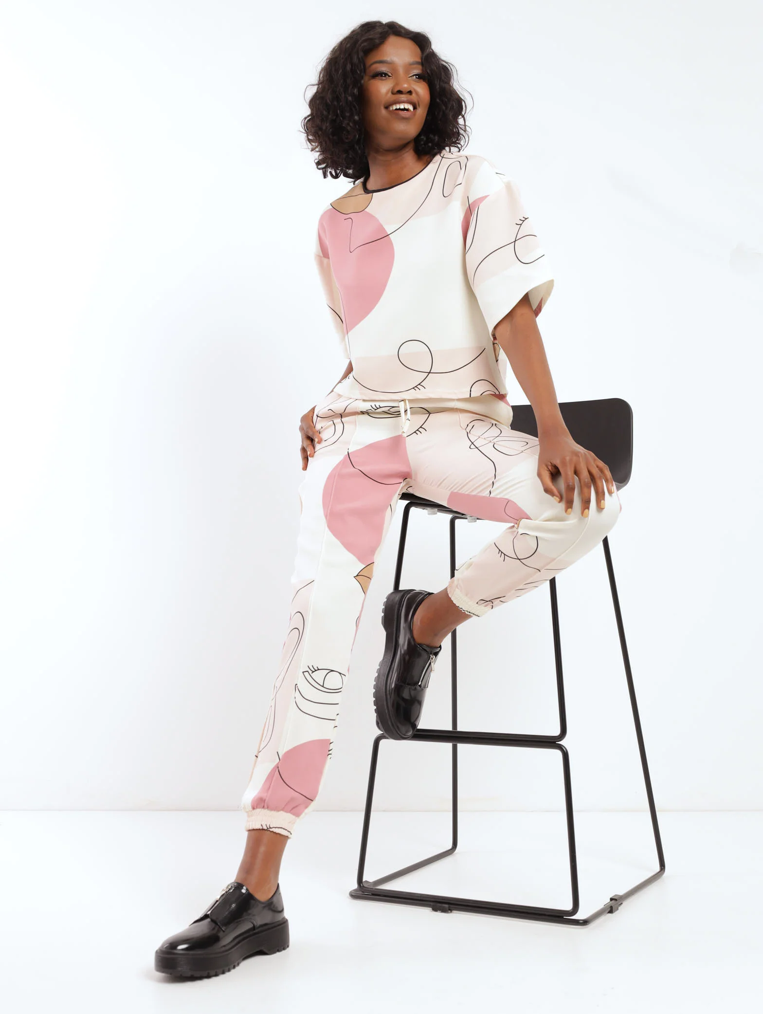 Pintuck Face Jogger - Image 2