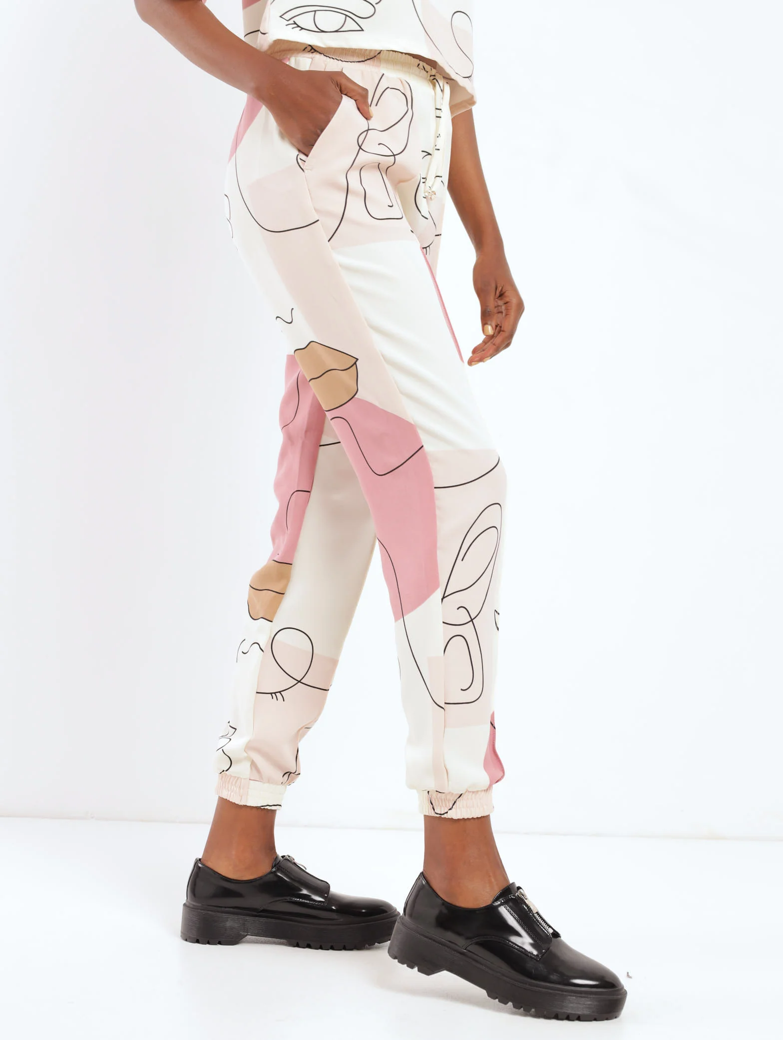 Pintuck Face Jogger - Image 3