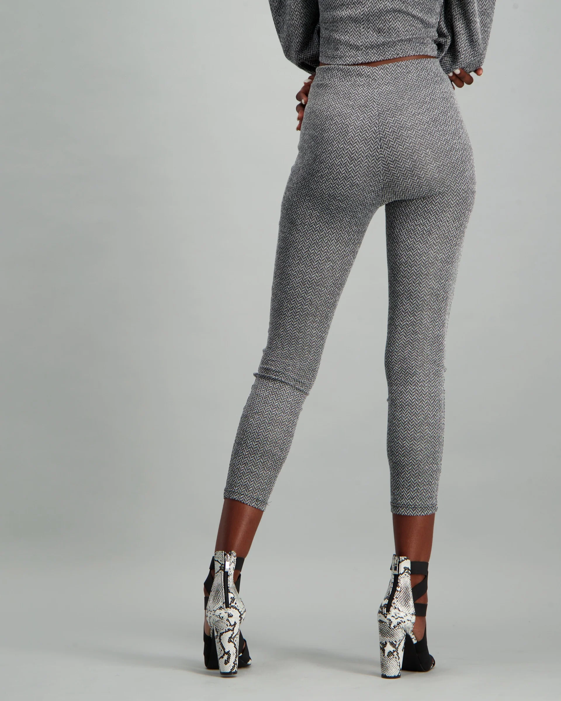 Pintuck Legging - Grey - Image 4