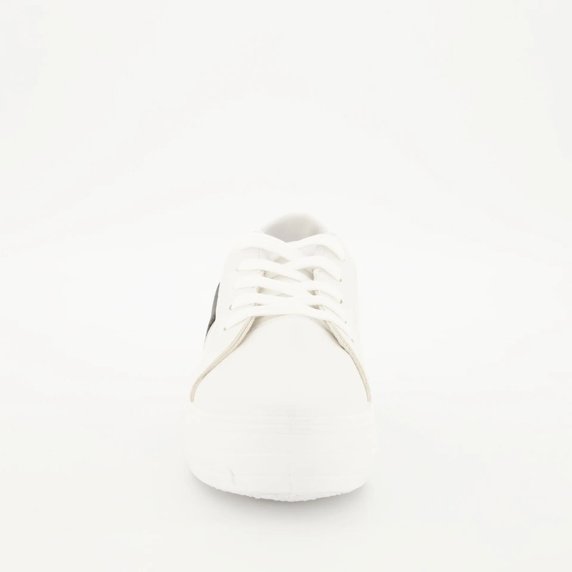 Platform Lace-Up Sneaker - White/Snake Skin - Image 5