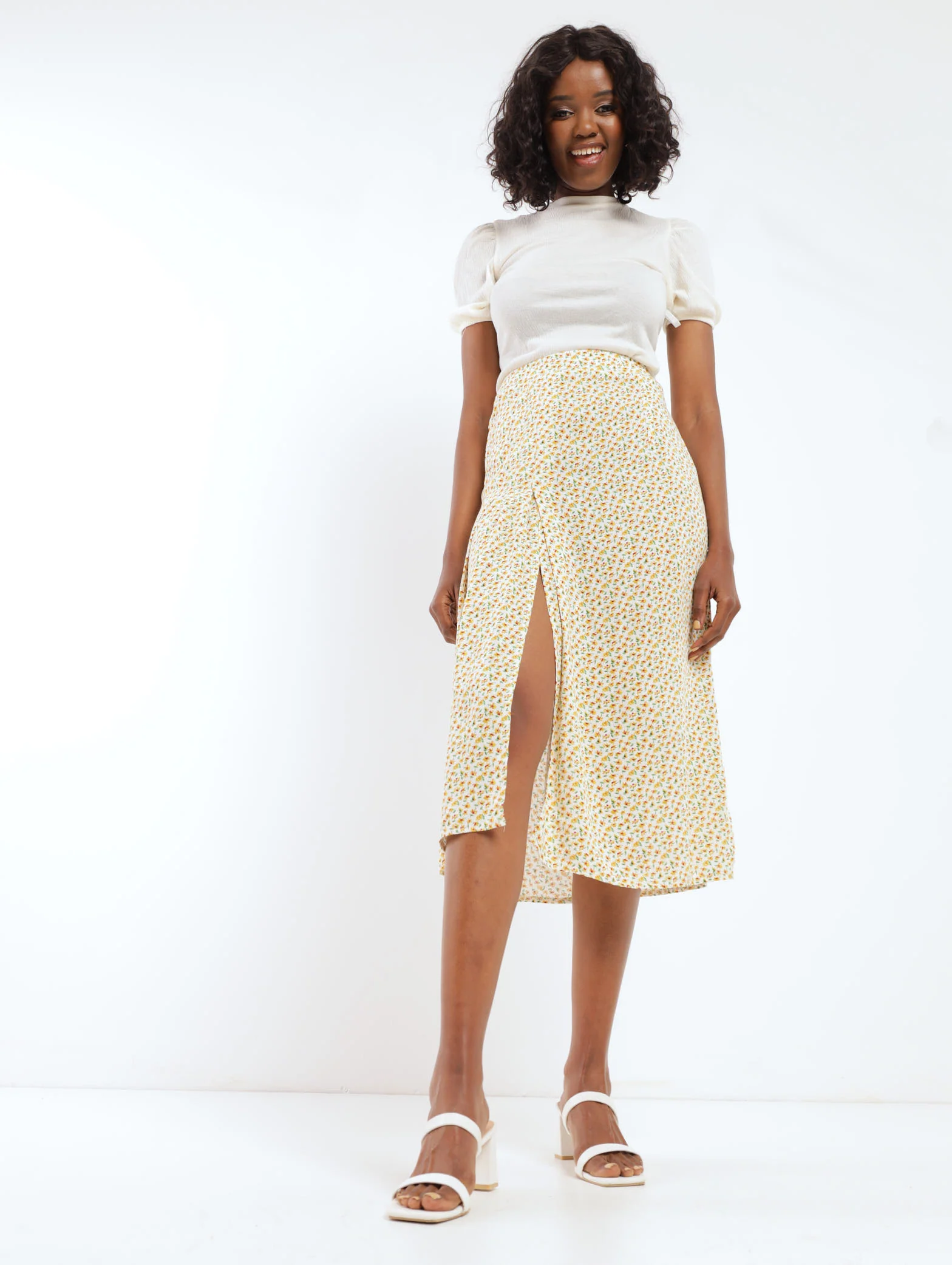 Pleated Front Maxi Skirt - Image 2