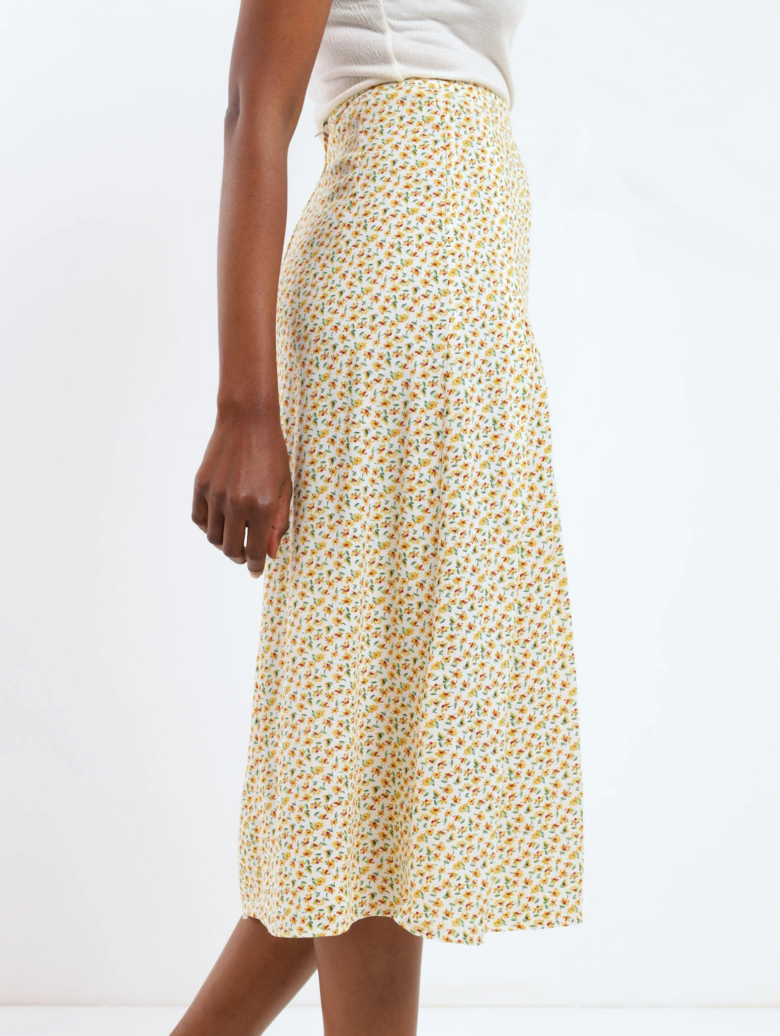 Pleated Front Maxi Skirt - Image 3