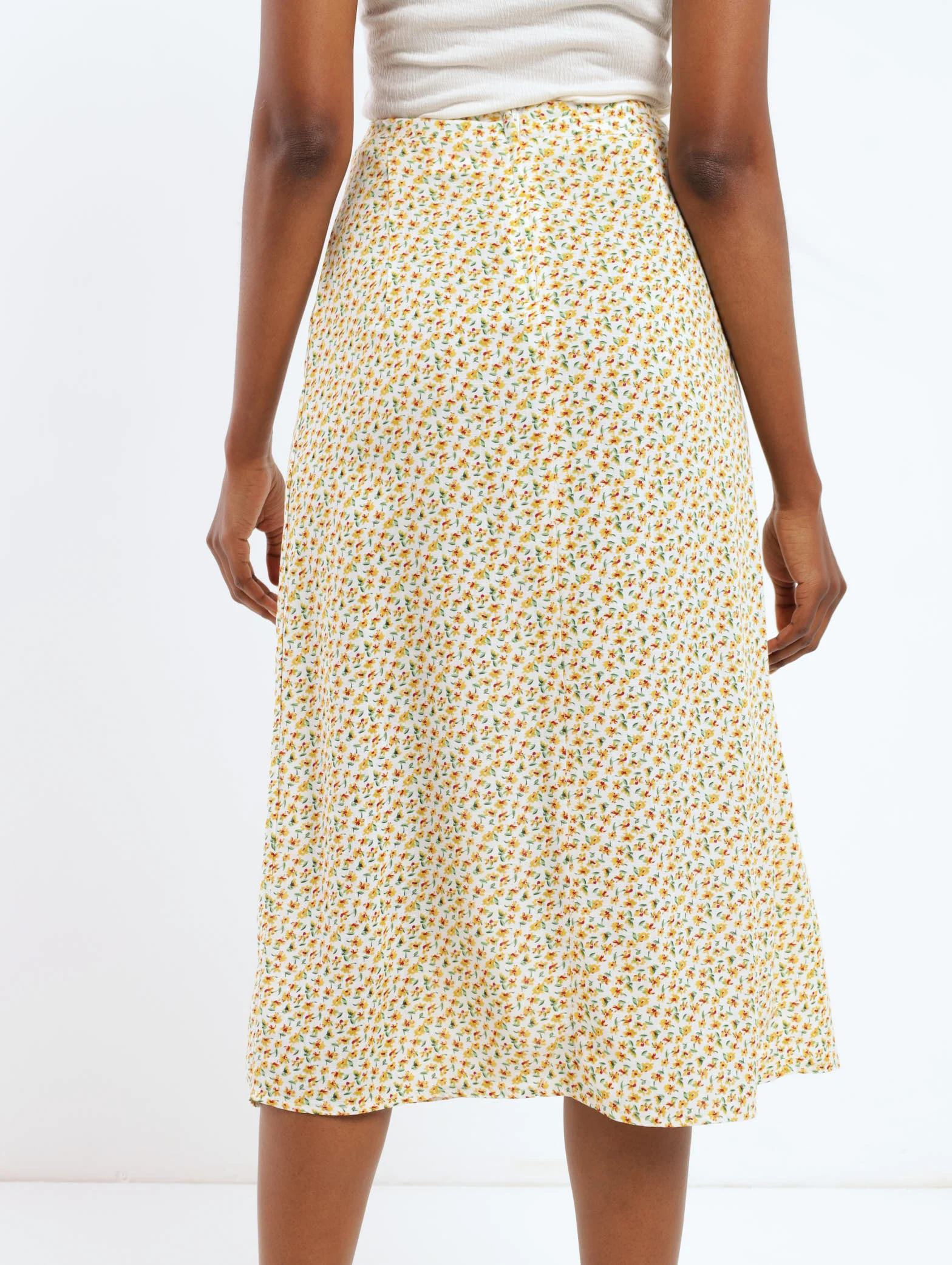Pleated Front Maxi Skirt - Image 4