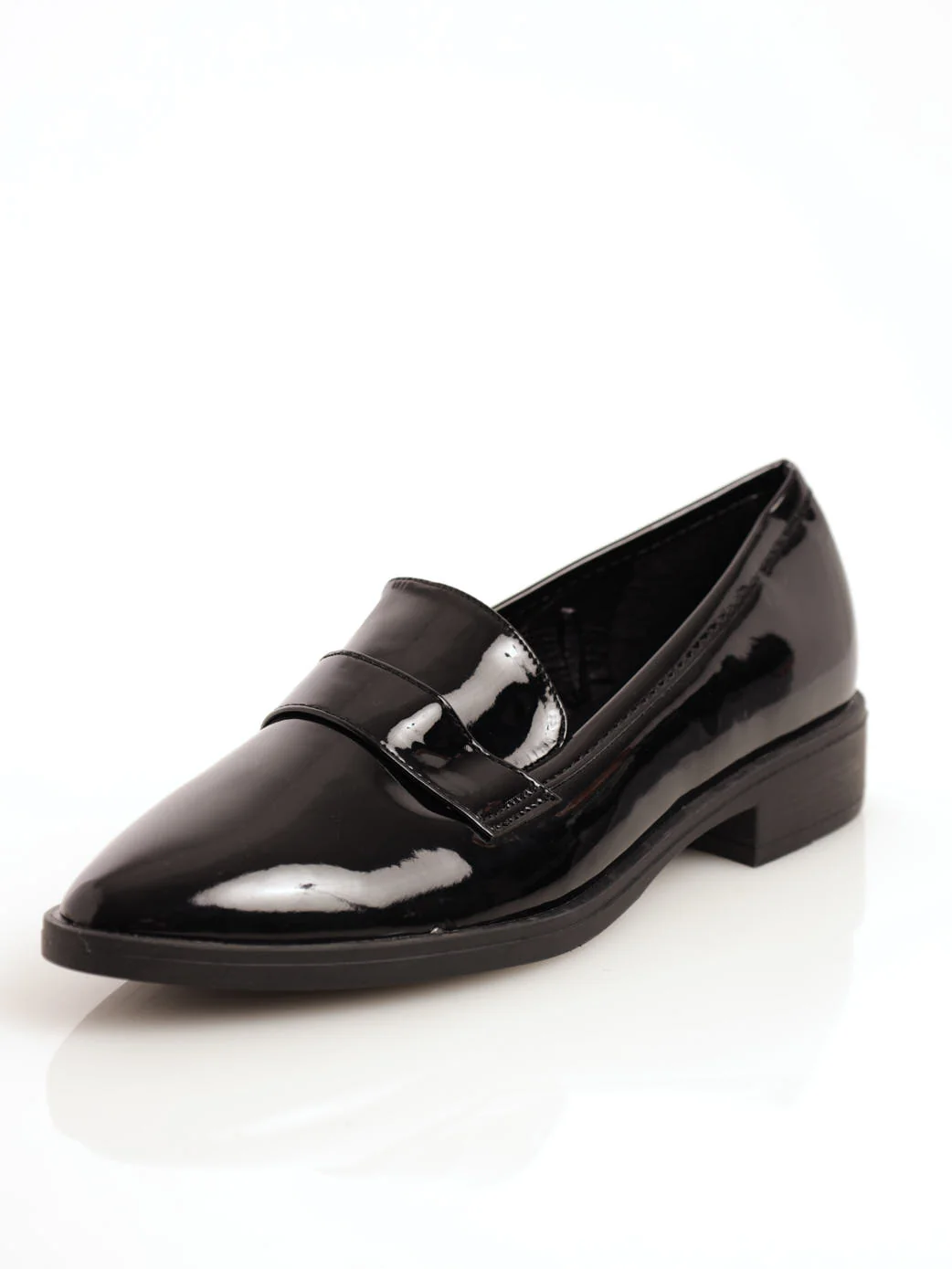 Pointed Toe Loafer - Black - Image 2