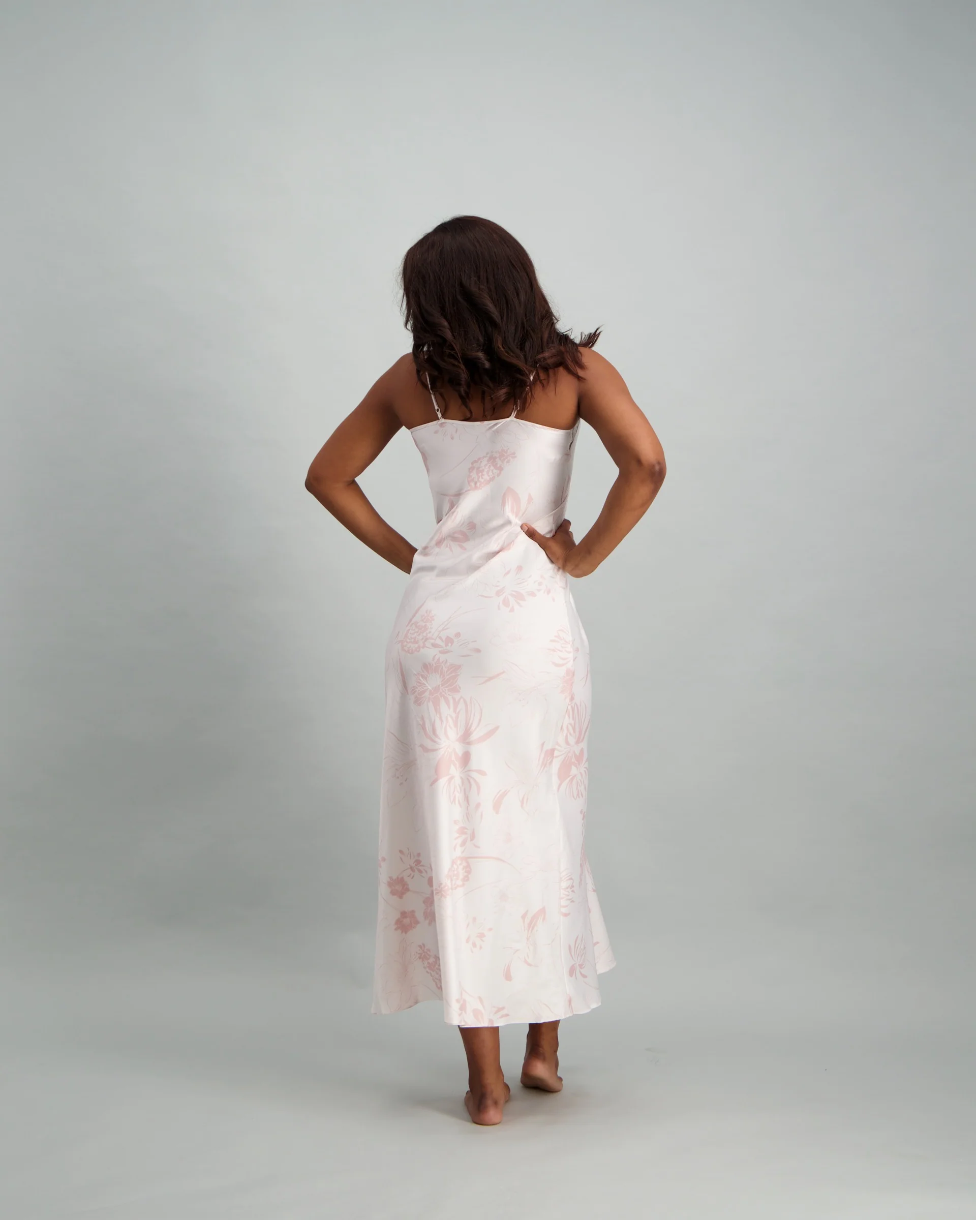 Printed Midi Chemise - White - Image 4