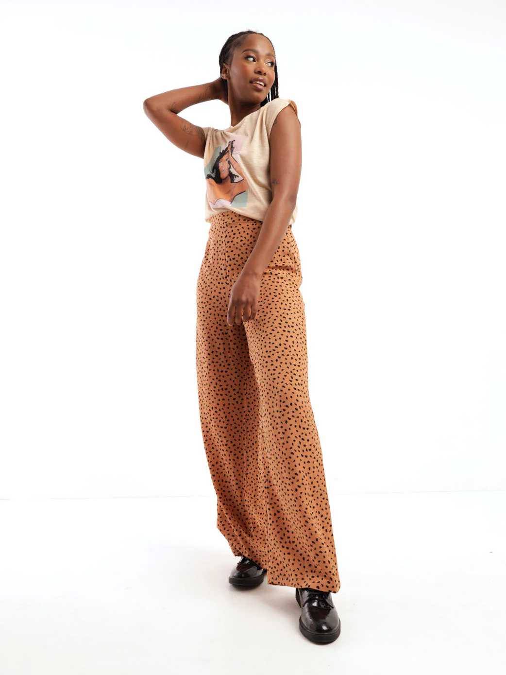 Printed Wideleg Pant - Image 2