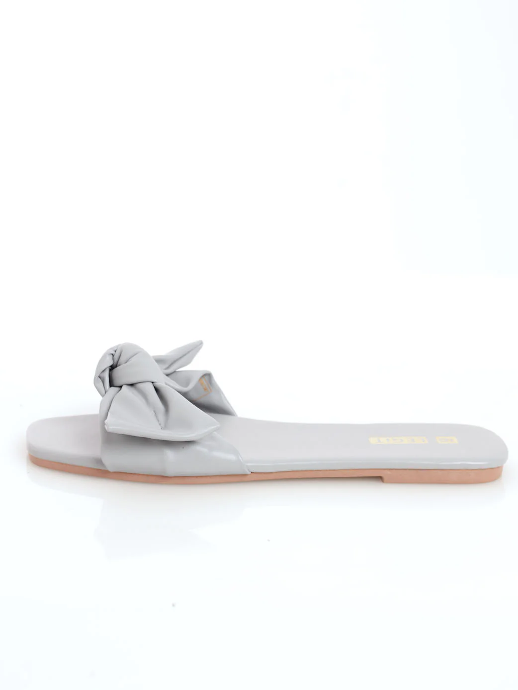 PU Bow Mule Sandal - Sand - Image 2