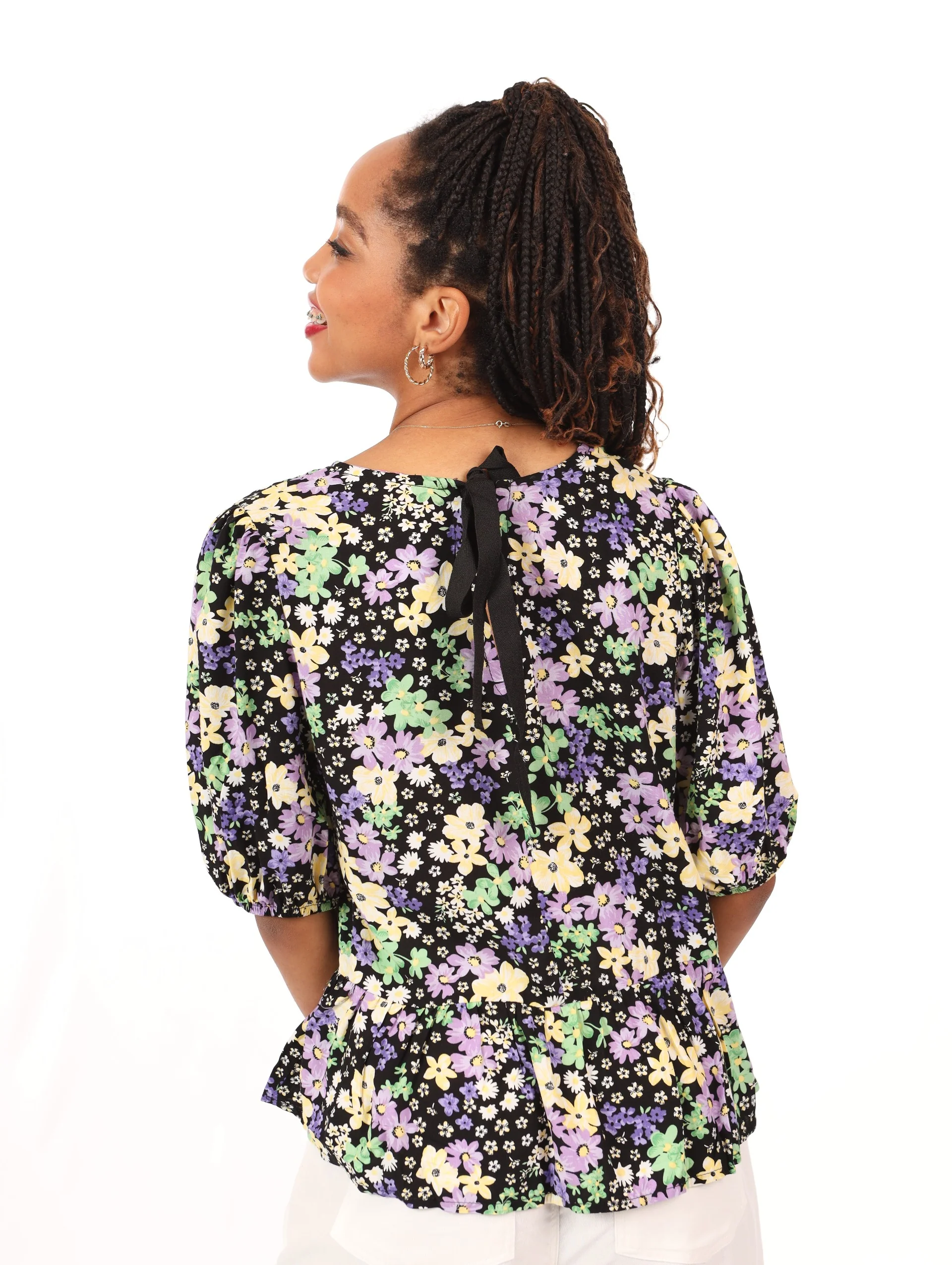 Puff Sleeve Daisy Blouse - Image 5