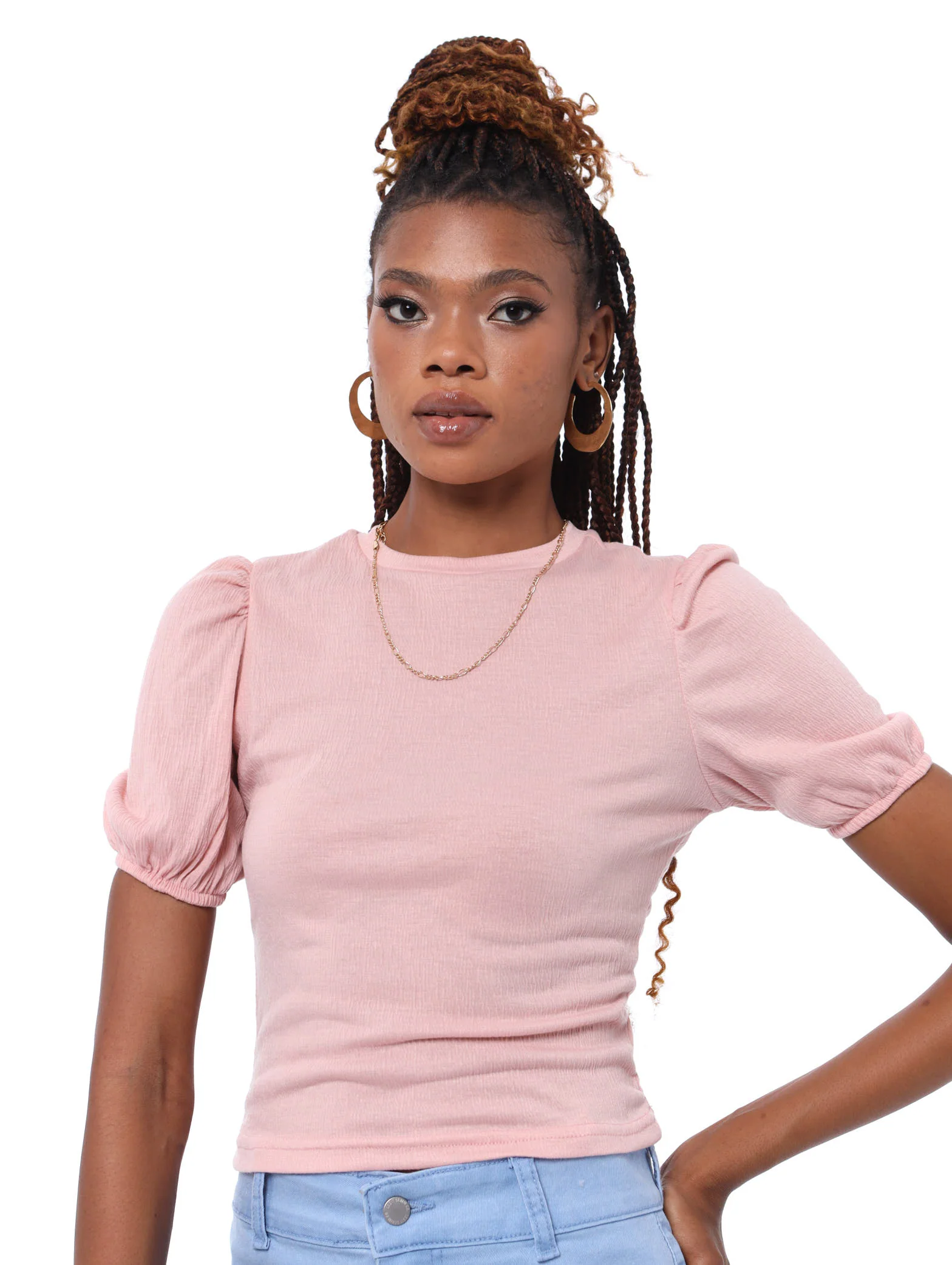 Puff Sleeve Top - Blush