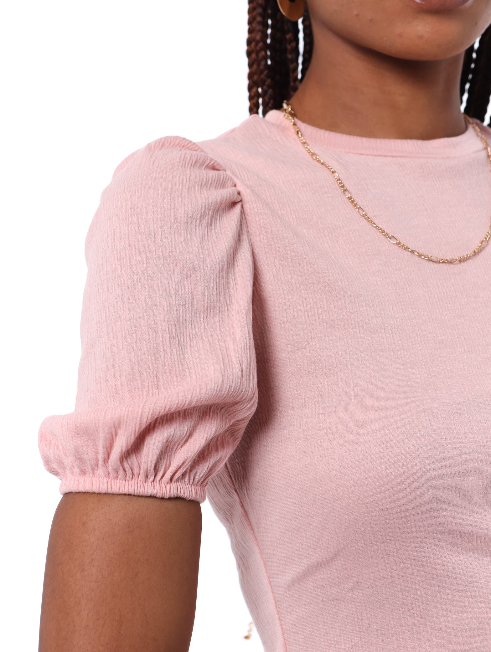 Puff Sleeve Top - Blush - Image 3