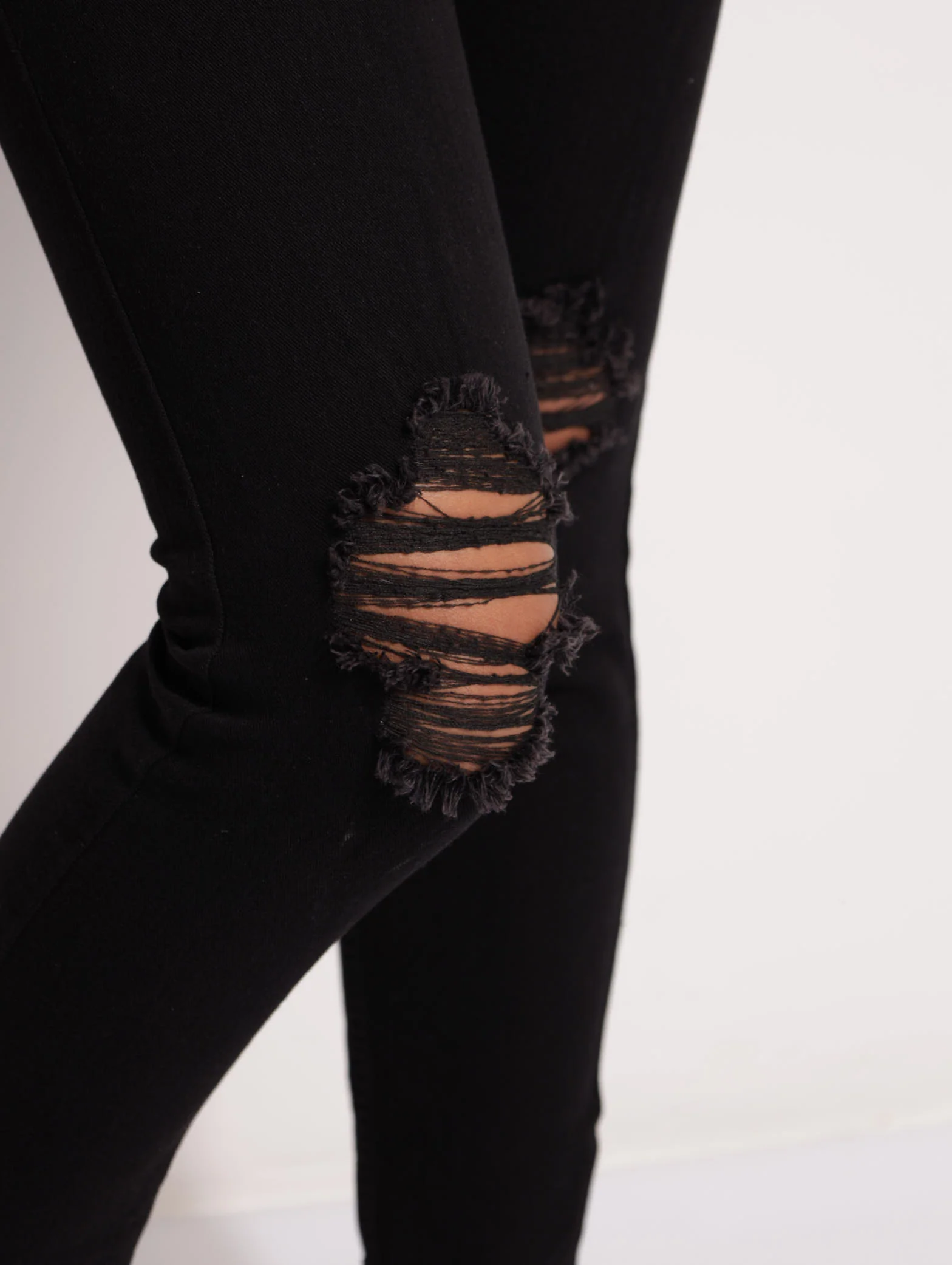 Pushup Belted Skinny Jean - Black - Image 4