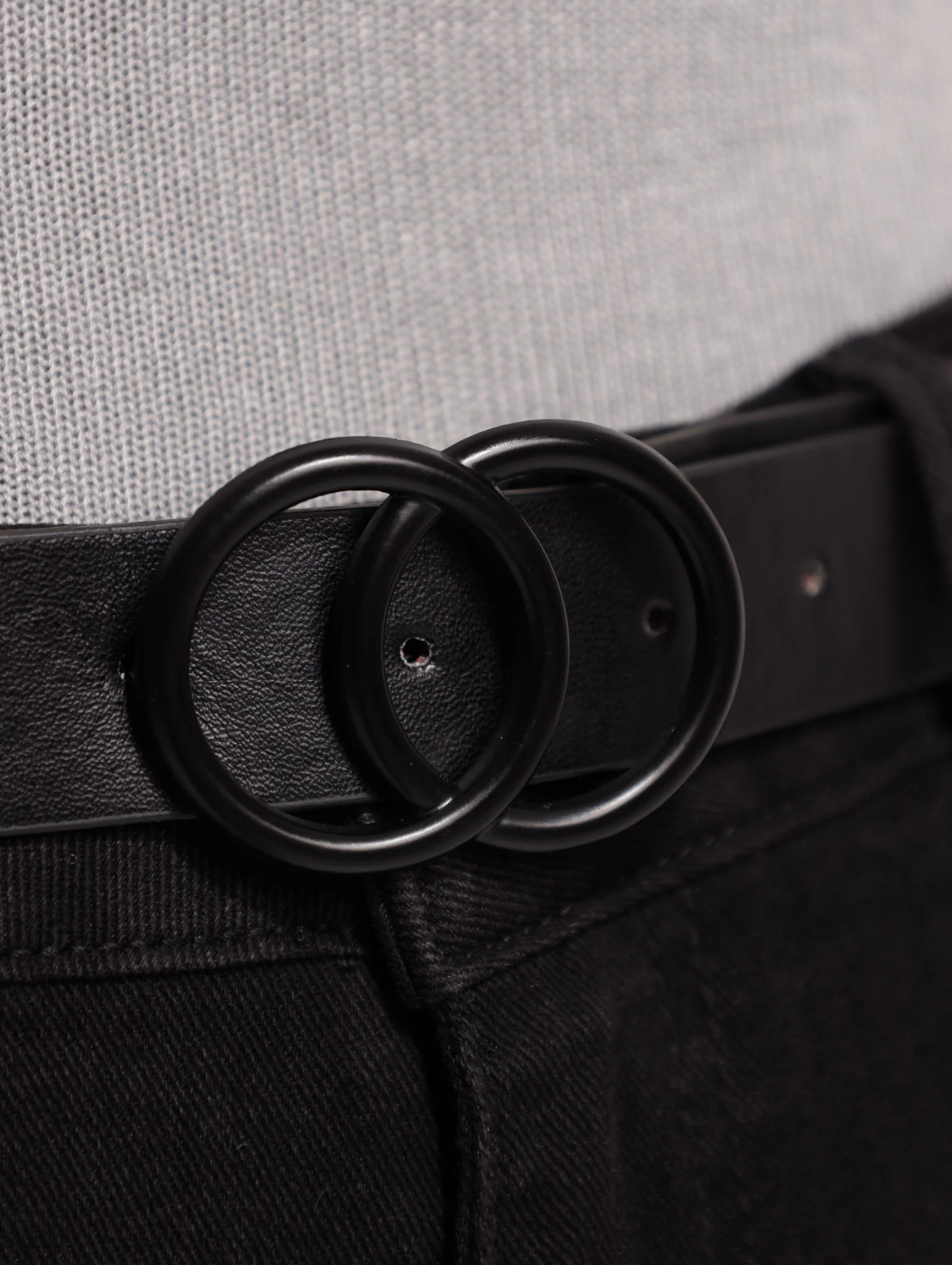 Pushup Belted Skinny Jean - Black - Image 6