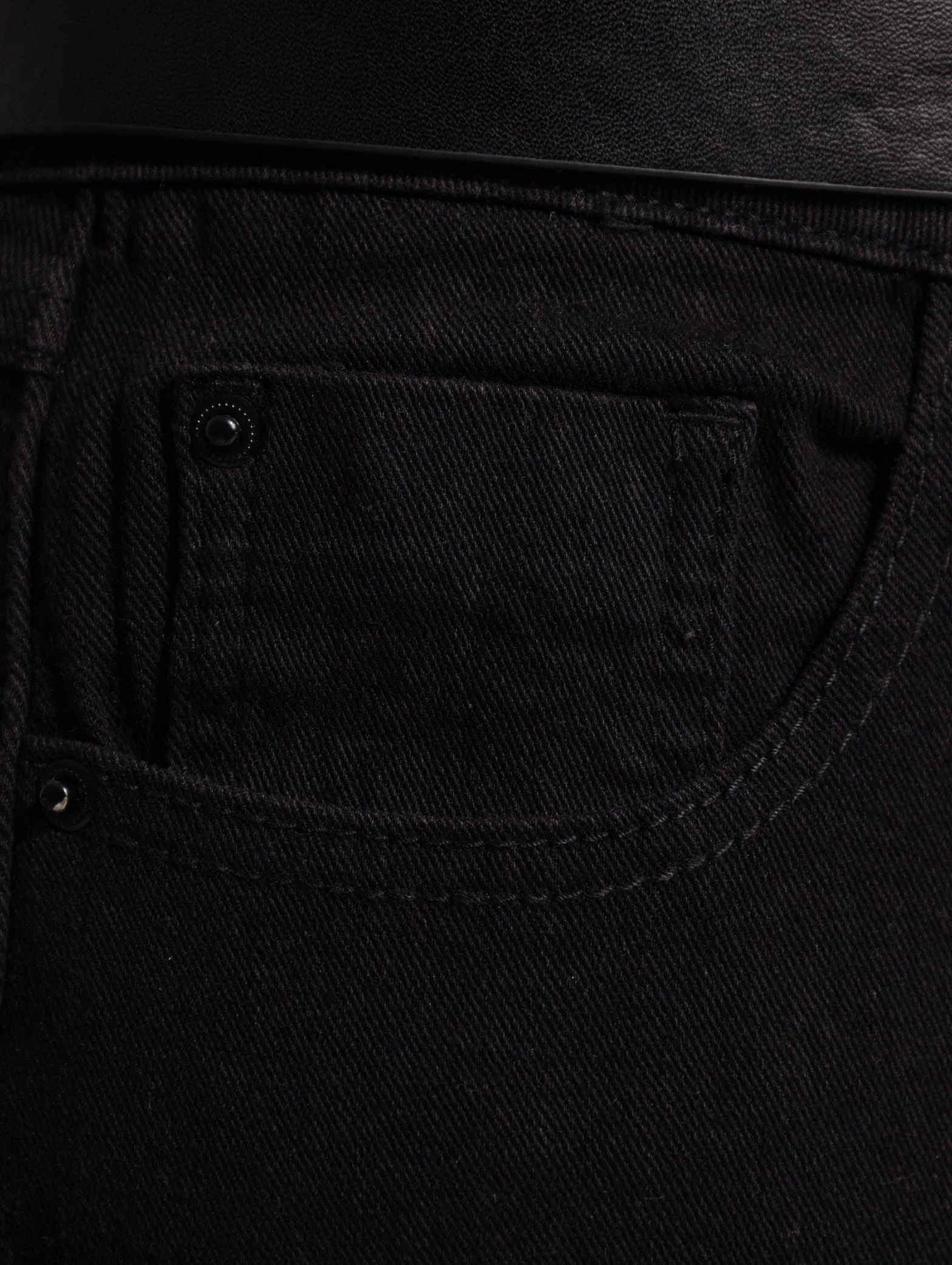 Pushup Belted Skinny Jean - Black - Image 7