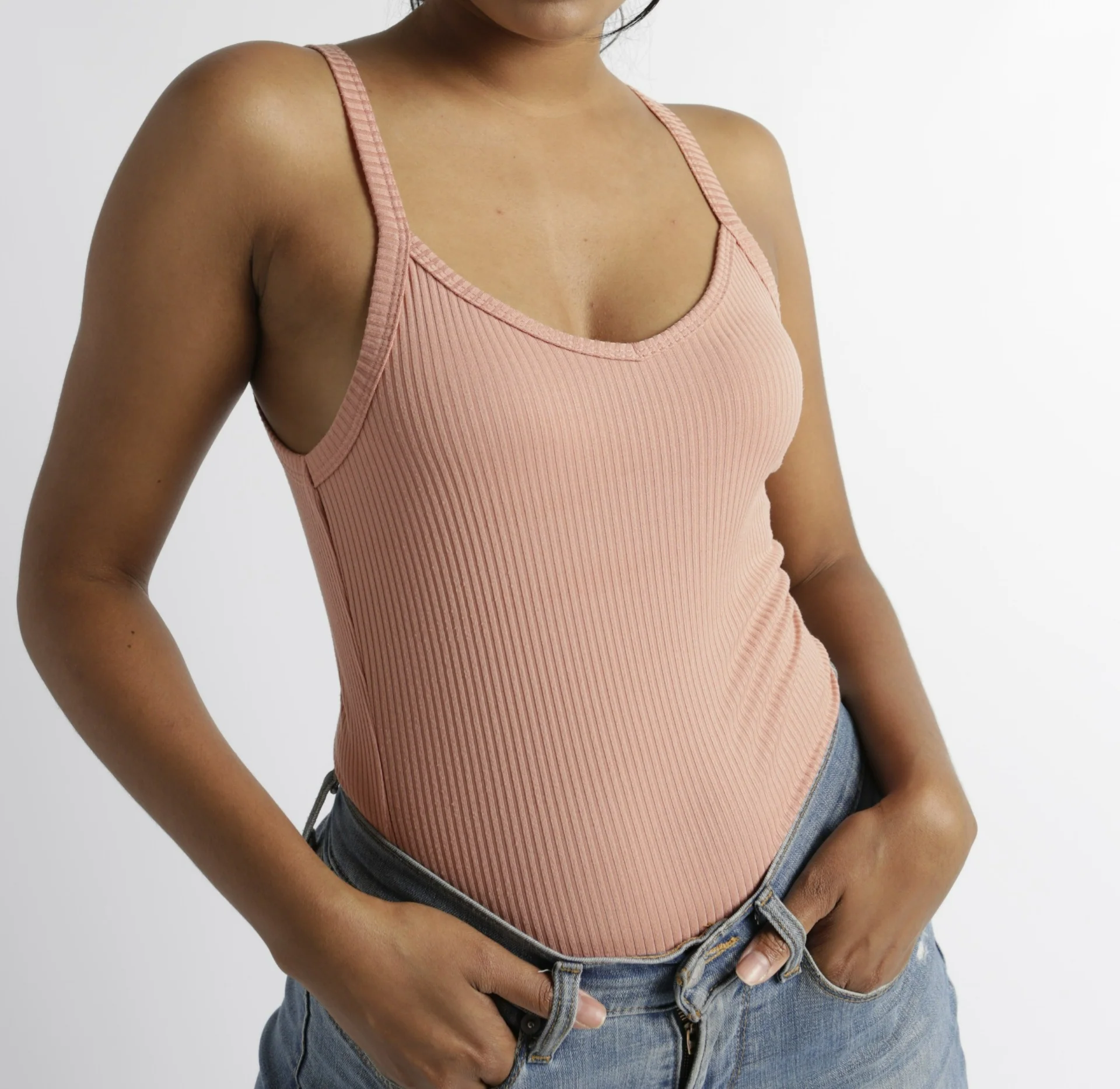 Rib Tank - Blush