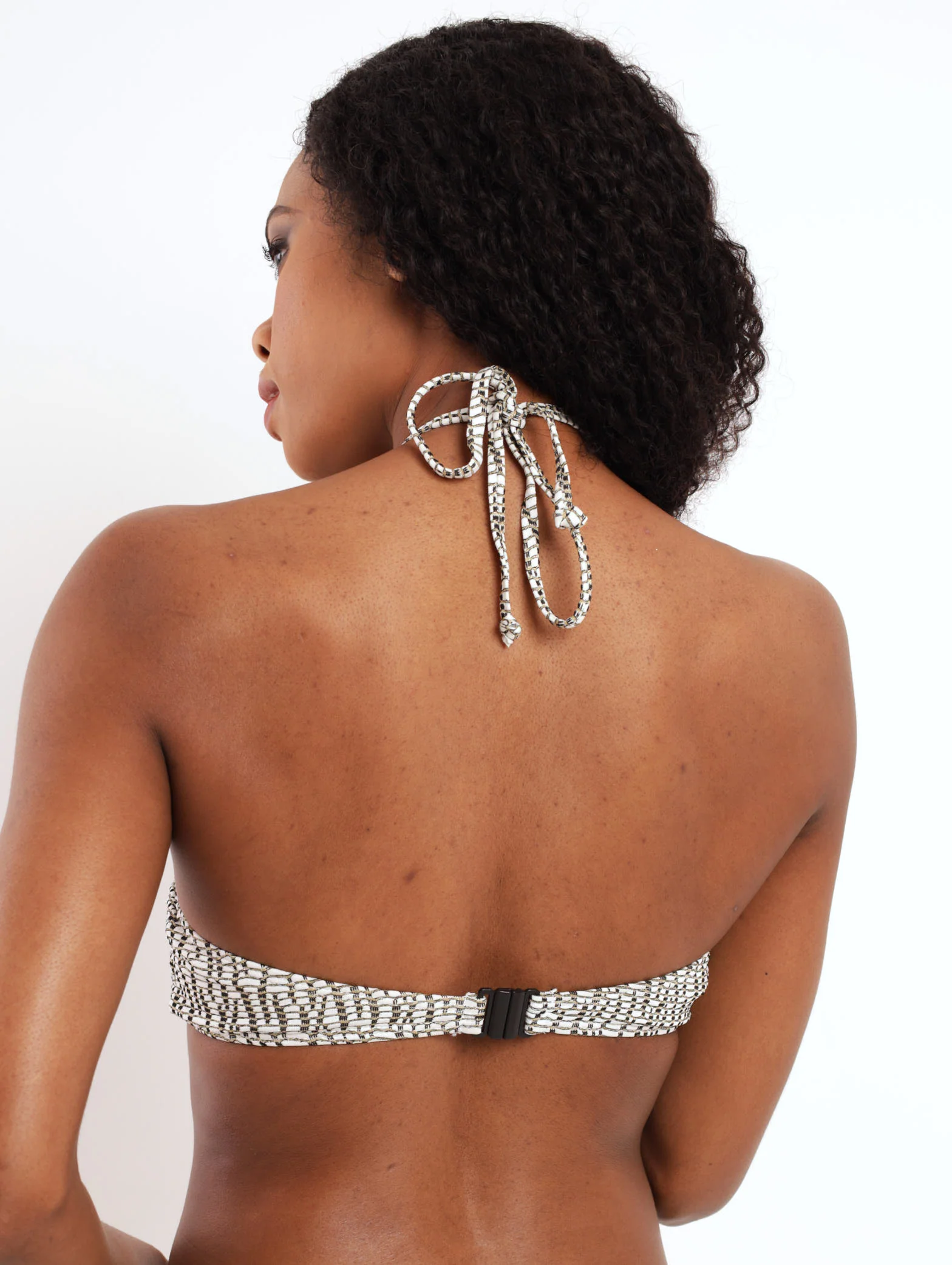 Ring Detail Bikini Top - Cream - Image 4