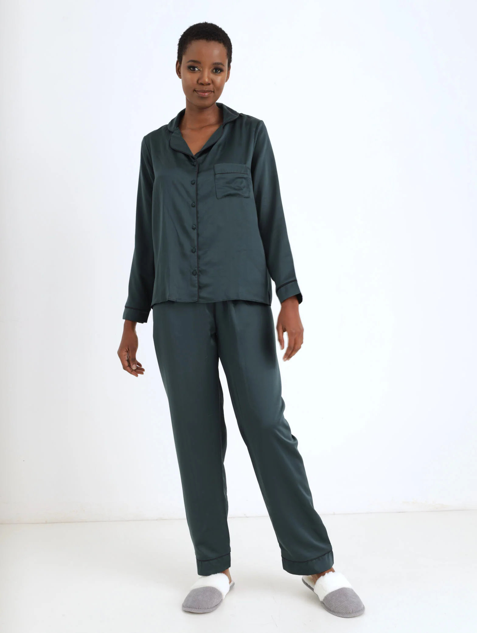 Satin Long Sleepwear Set
