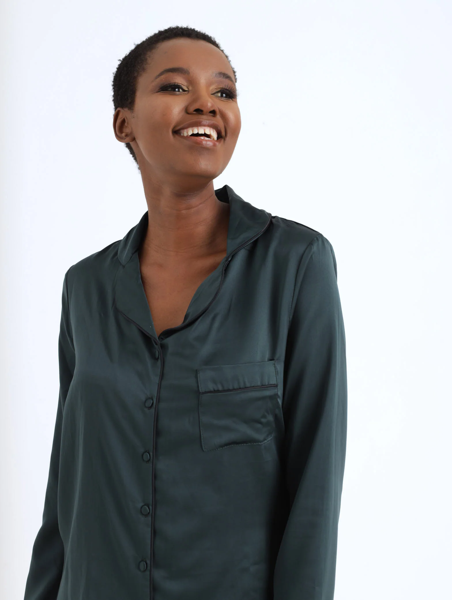 Satin Long Sleepwear Set - Image 3
