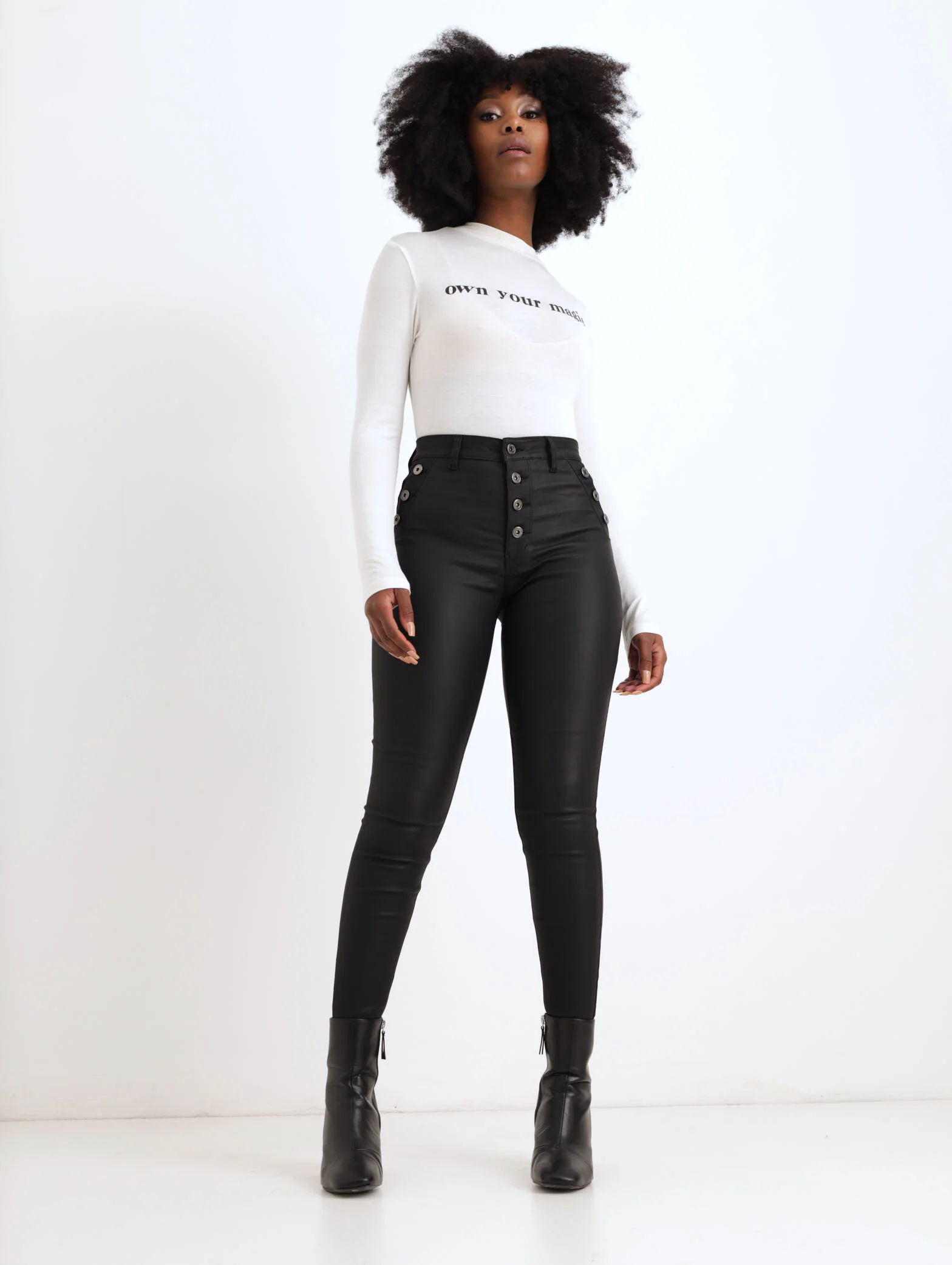 Screen Bodysuit - Cream - Image 2