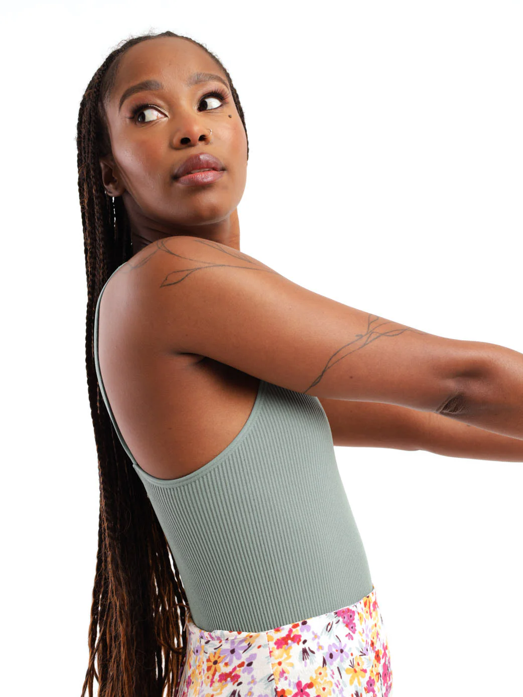 Seamless Bodysuit - Sage - Image 2