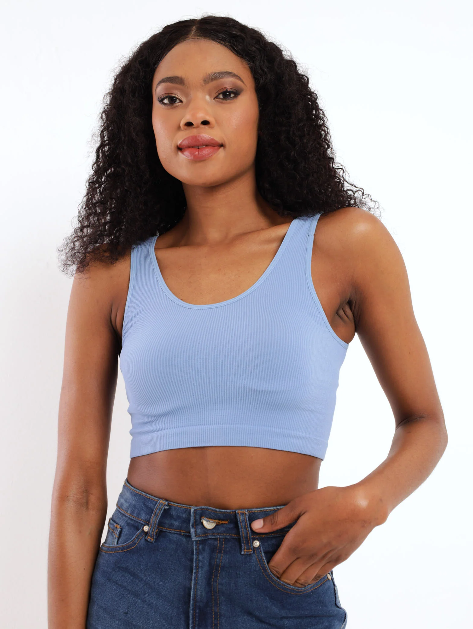 Seamless Tank Top - Blue