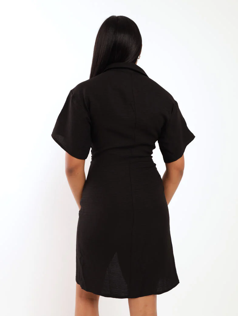 Shirtdress - Black - Image 4