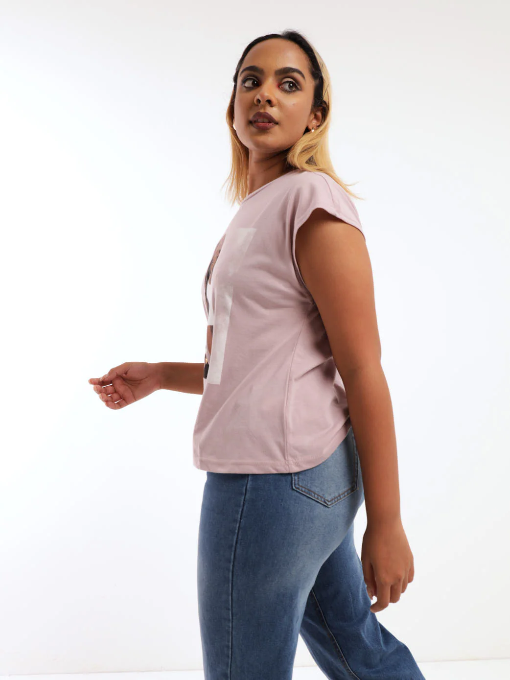 Short Sleeve Icon Fall In Love Top - Pink - Image 3