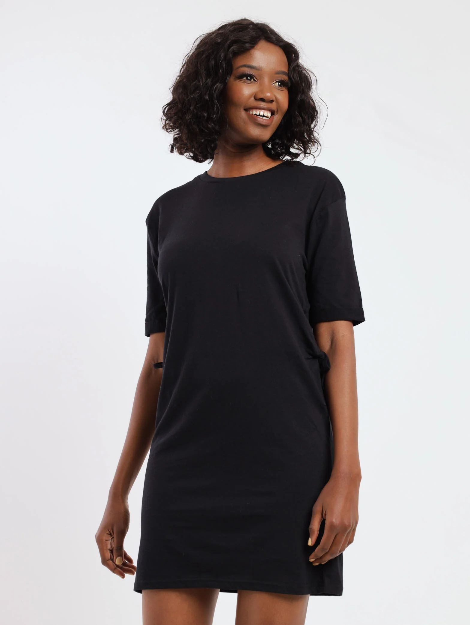Side Cut Out Dress - Black