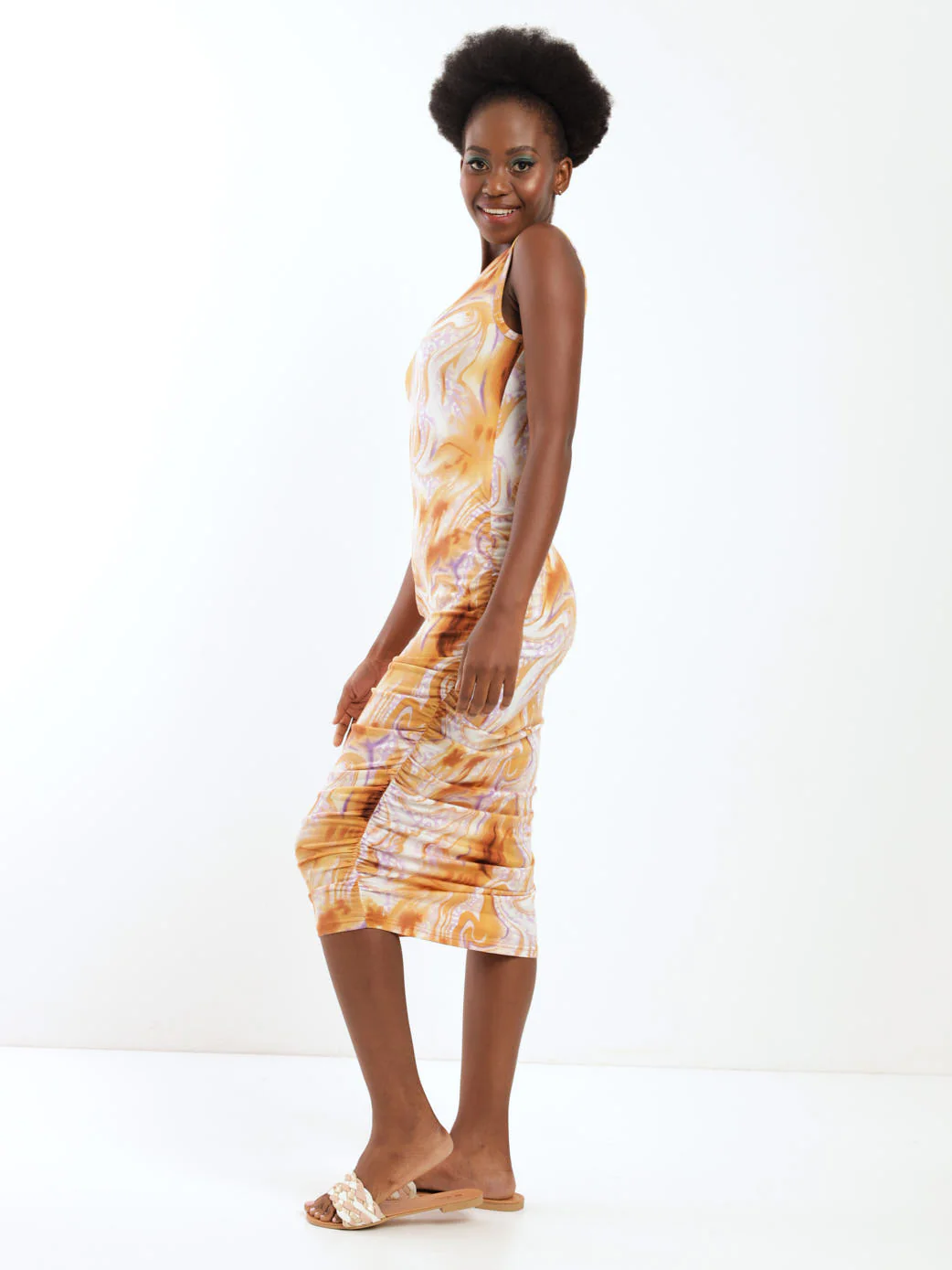 Side Ruched Dress - Image 2