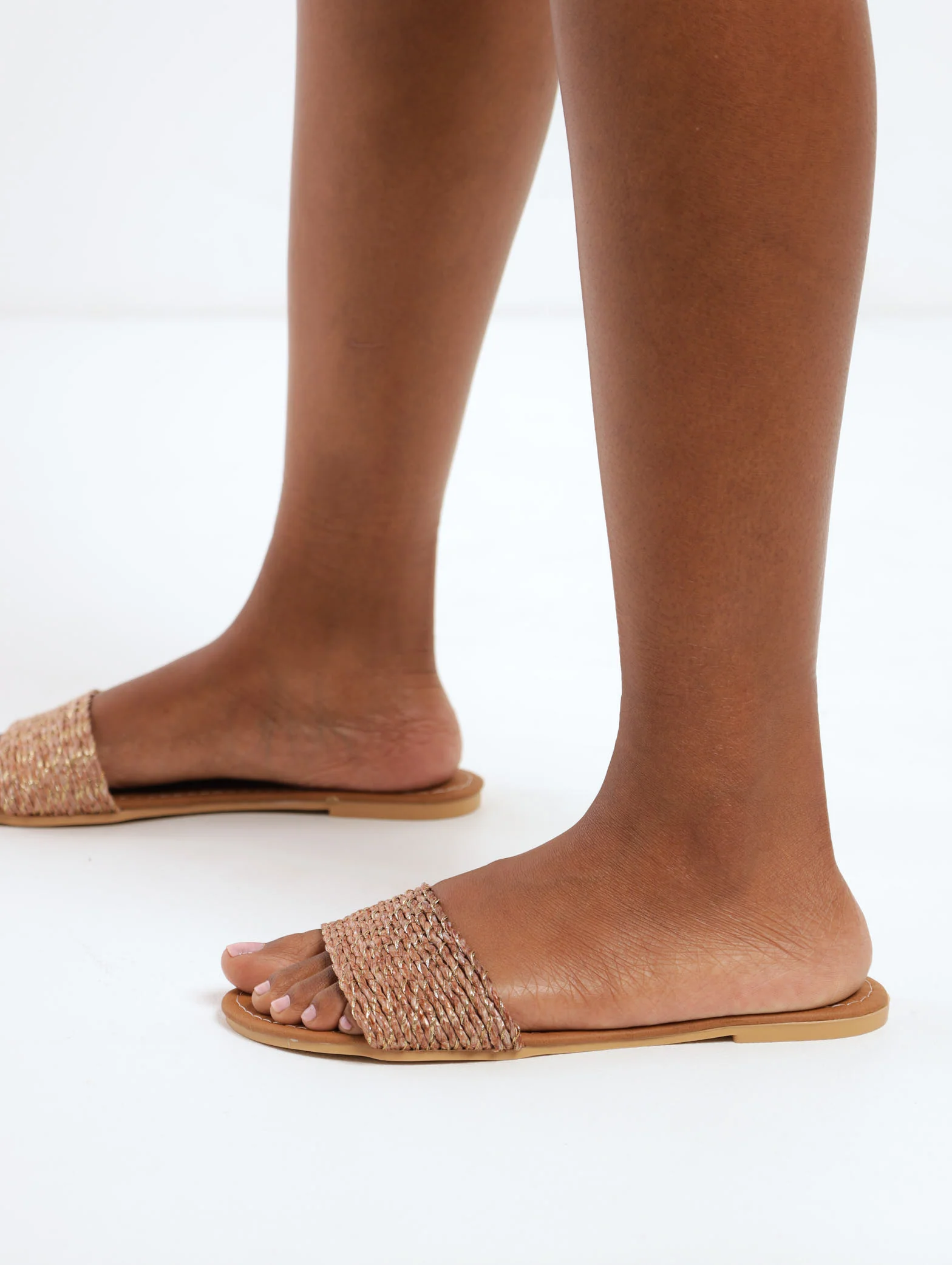 Single Band Mule Sandal - Bronze - Image 2