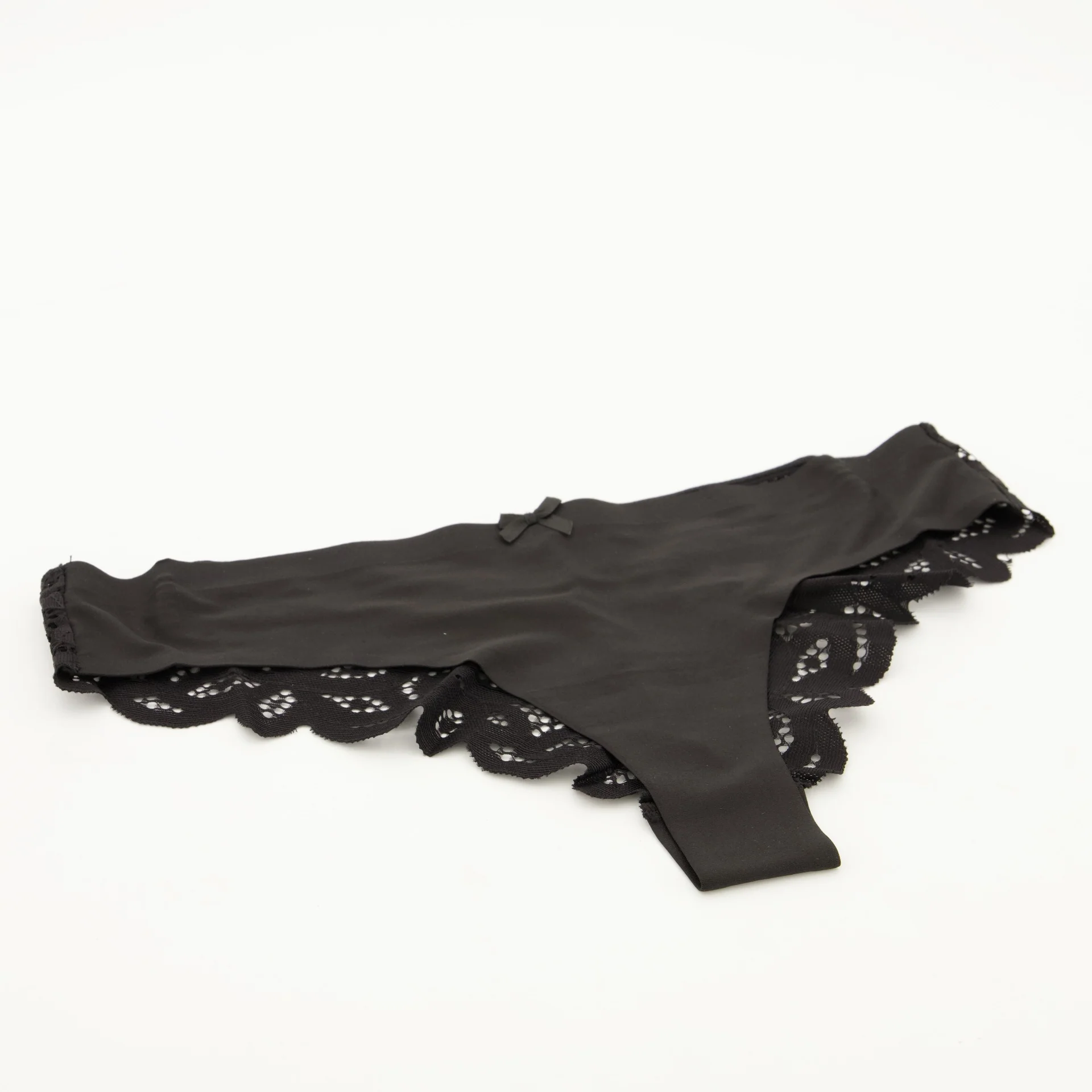 Single Bonded Brazilian Panty - Black