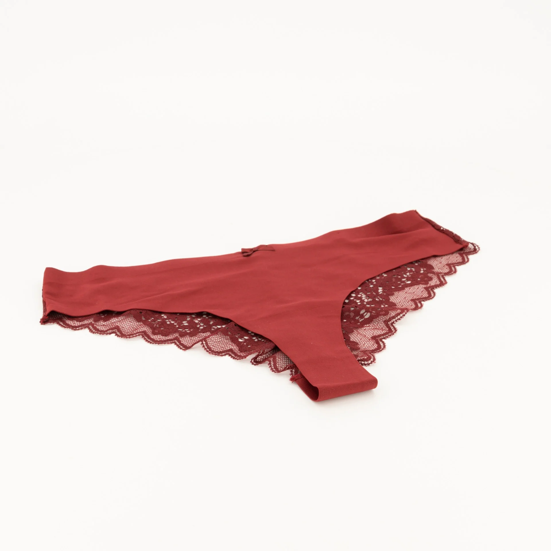 Single Bonded Brazilian Panty - Deep Red - Image 3