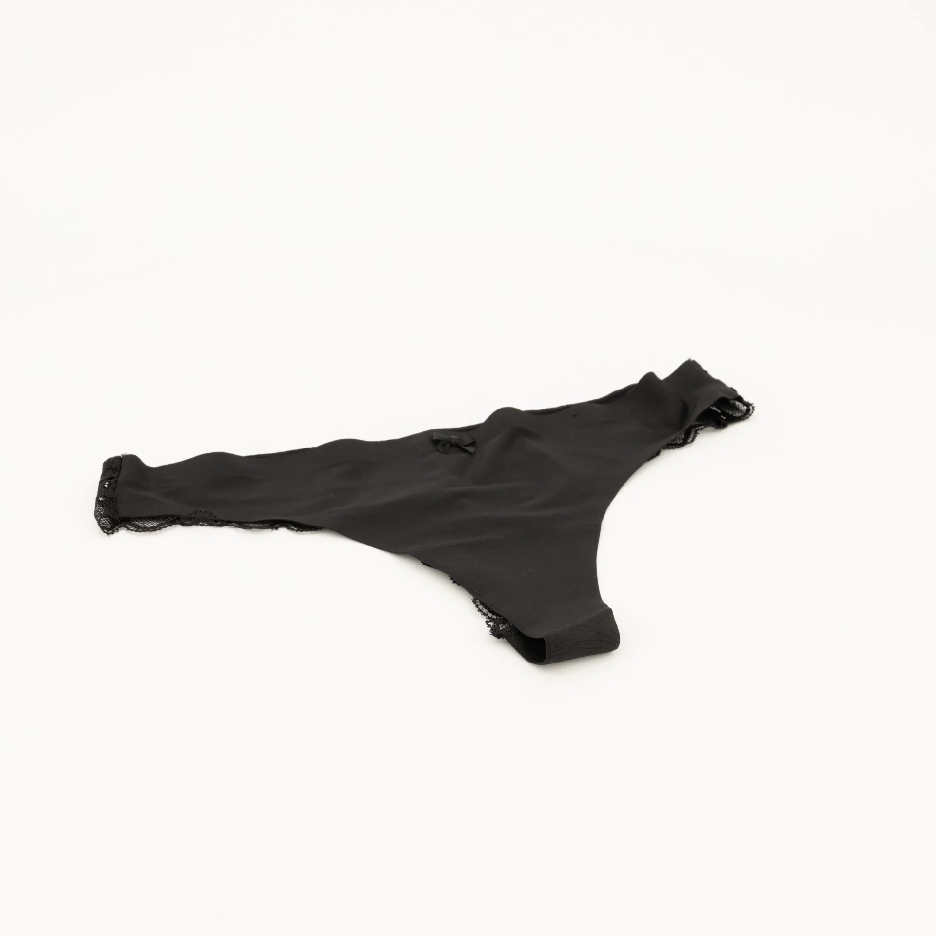 Single Bonded G-String Panty - Black - Image 3